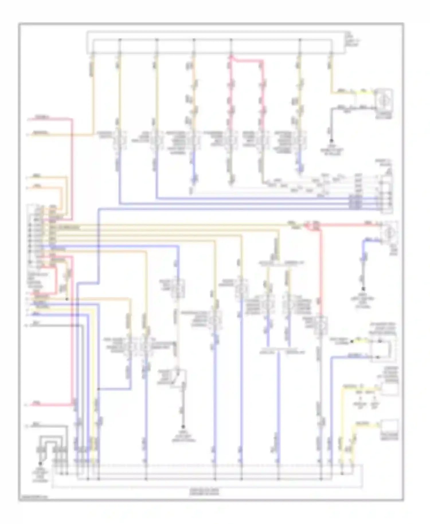 Wiring diagram multifunction switch for Hyundai Azera II (2011-2014) (6 of 11)