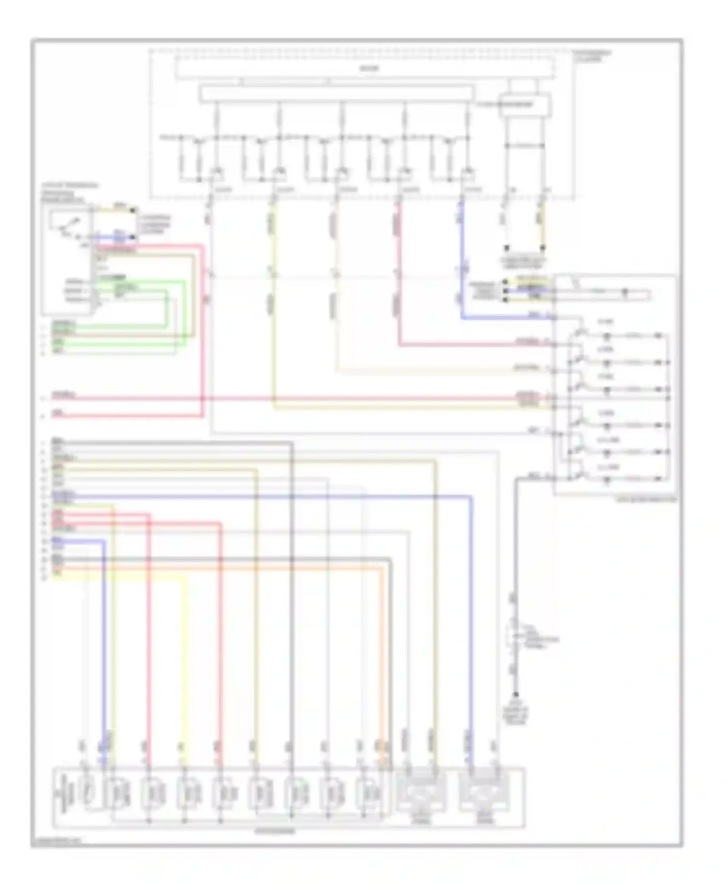 Wiring diagram on/start in 4 5 6 7 8 signal 2 for Hyundai Azera II (2011-2014) (1 of 1)