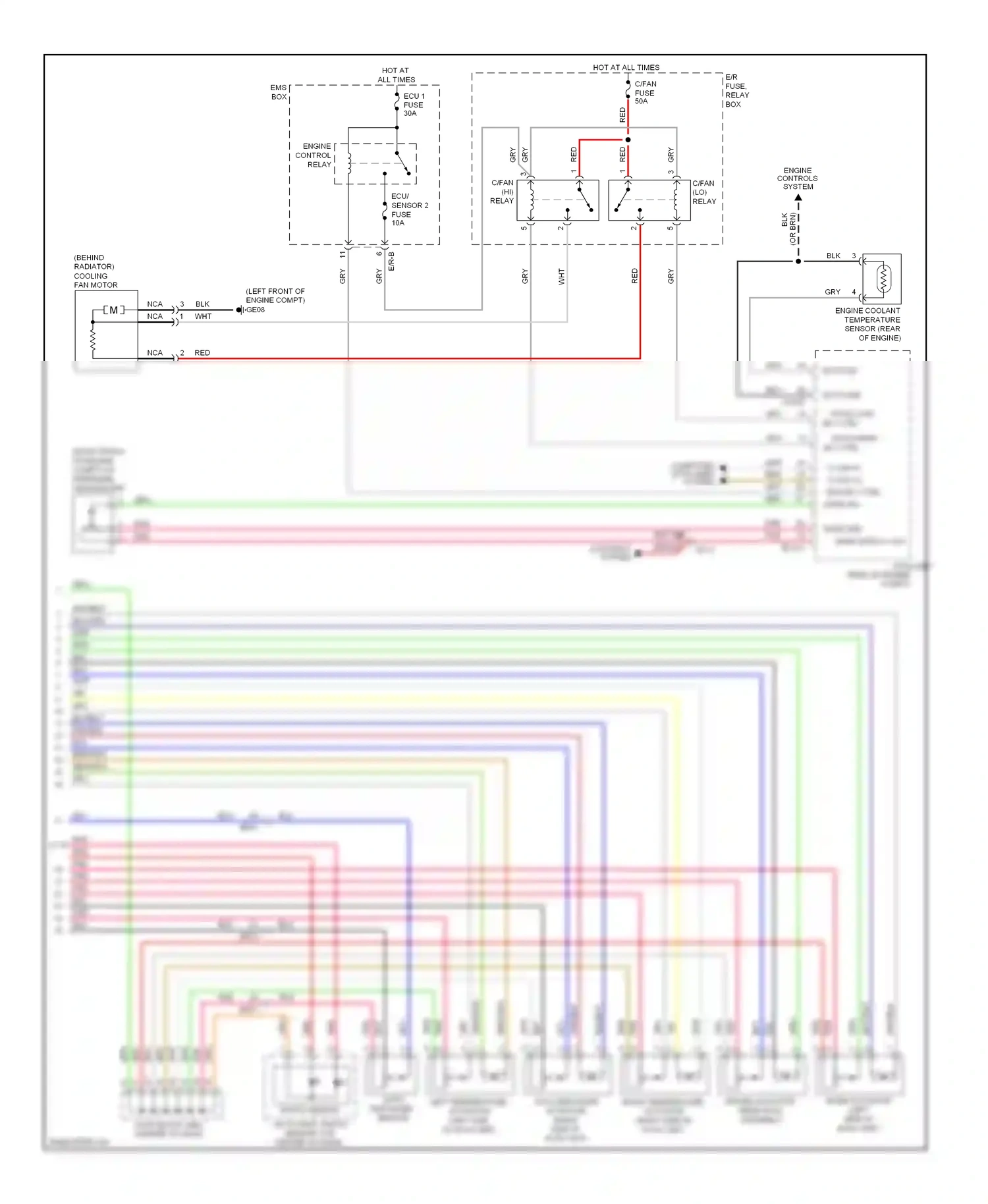 Hyundai Azera II (2011-2014) pnk pnk engine controls system wiring diagram  (1 of 1)