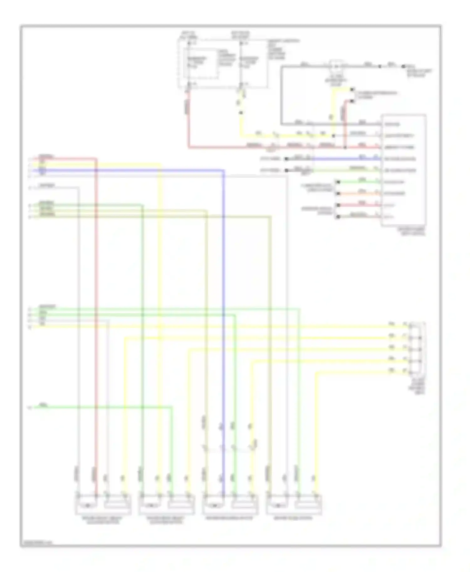 Wiring diagram power distribution system for Hyundai Azera II (2011-2014) (2 of 3)