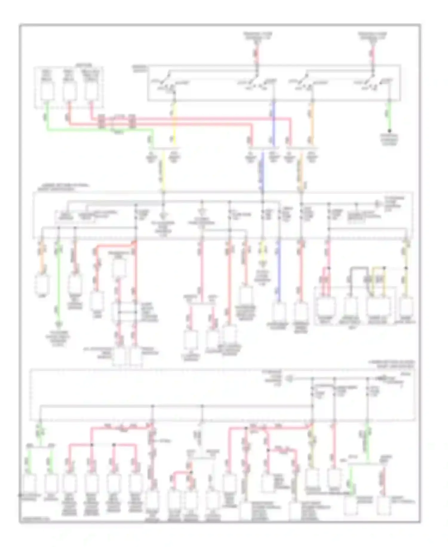 Wiring diagram w/ smart key for Hyundai Azera II (2011-2014) (6 of 9)
