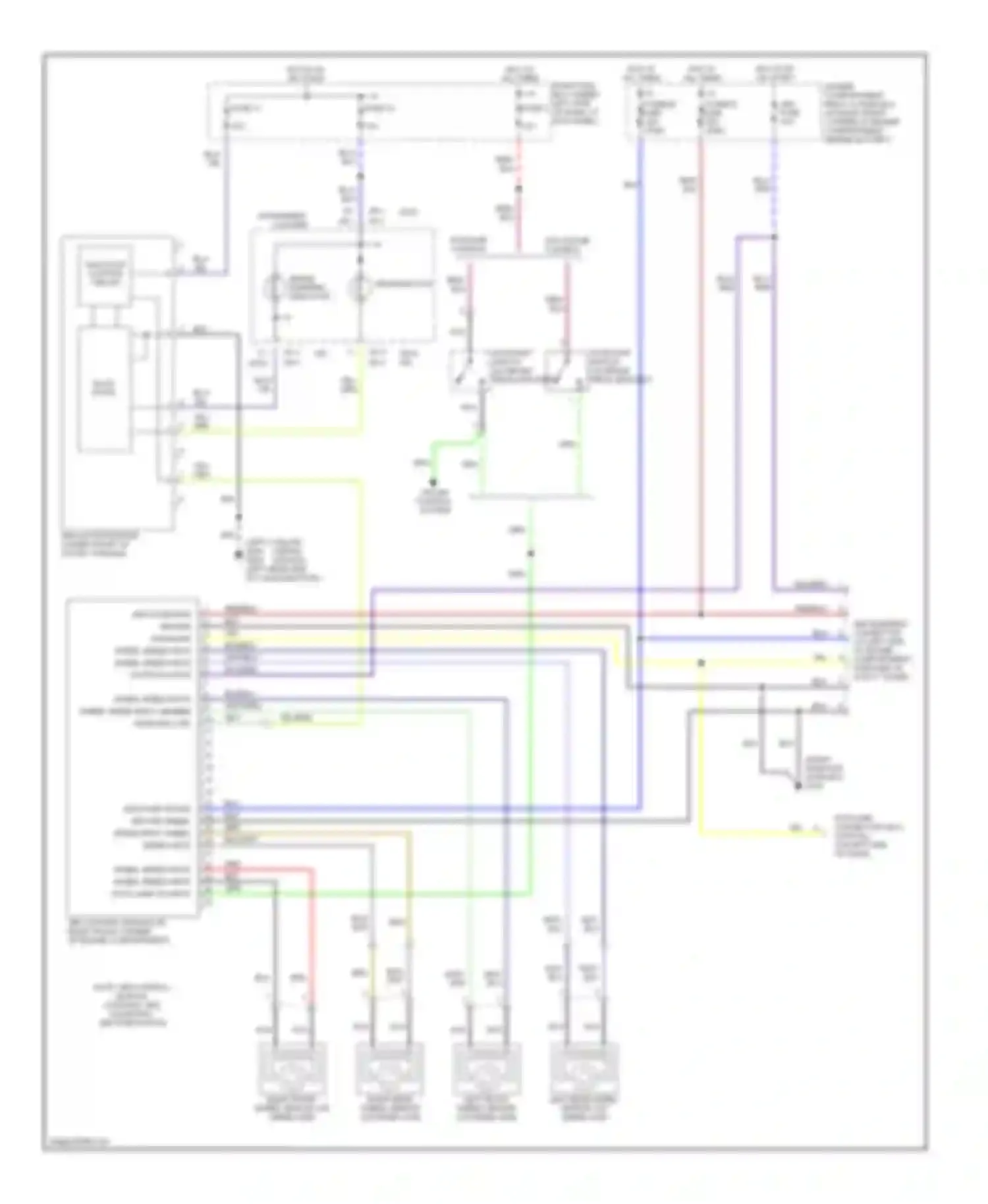 Elantra Hyundai II facelift (1998-2000): Anti-lock brake circuits