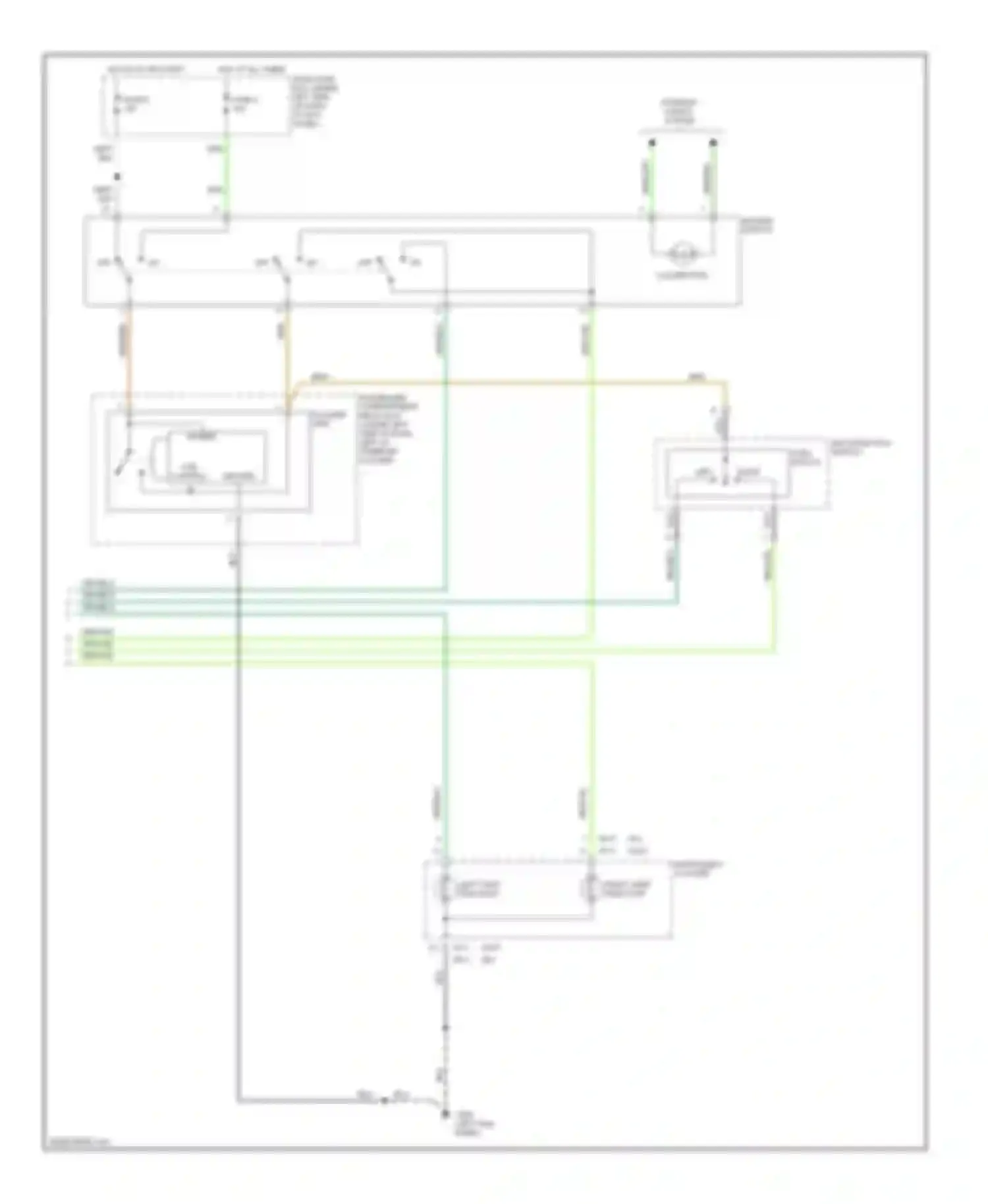Elantra Hyundai II facelift (1998-2000): Exterior lamps circuit, sedan (2 of 2)