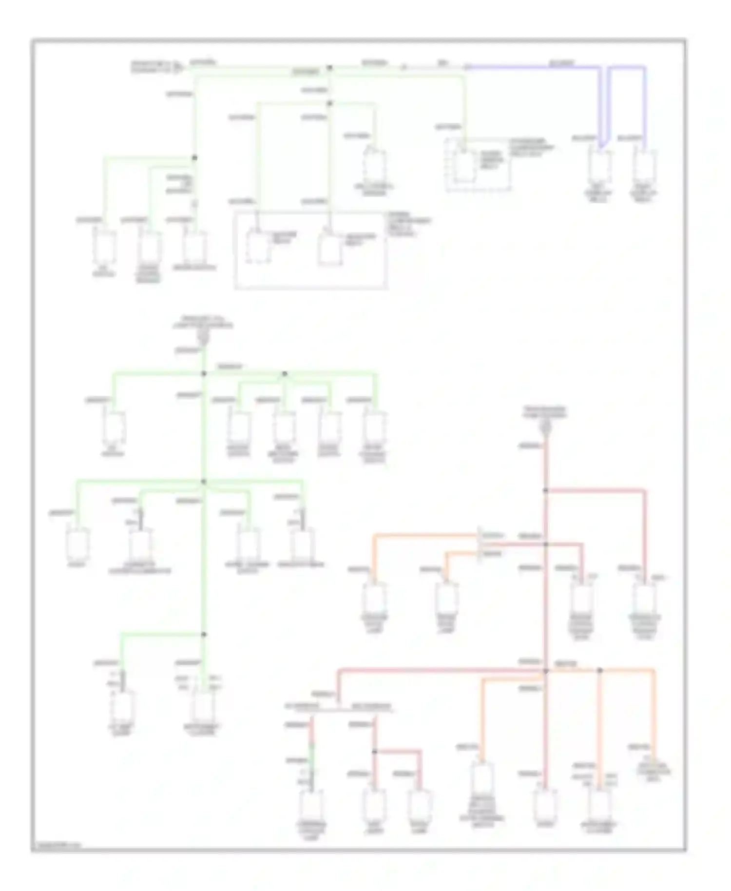 Elantra Hyundai II facelift (1998-2000): Power distribution circuit (4 of 4)