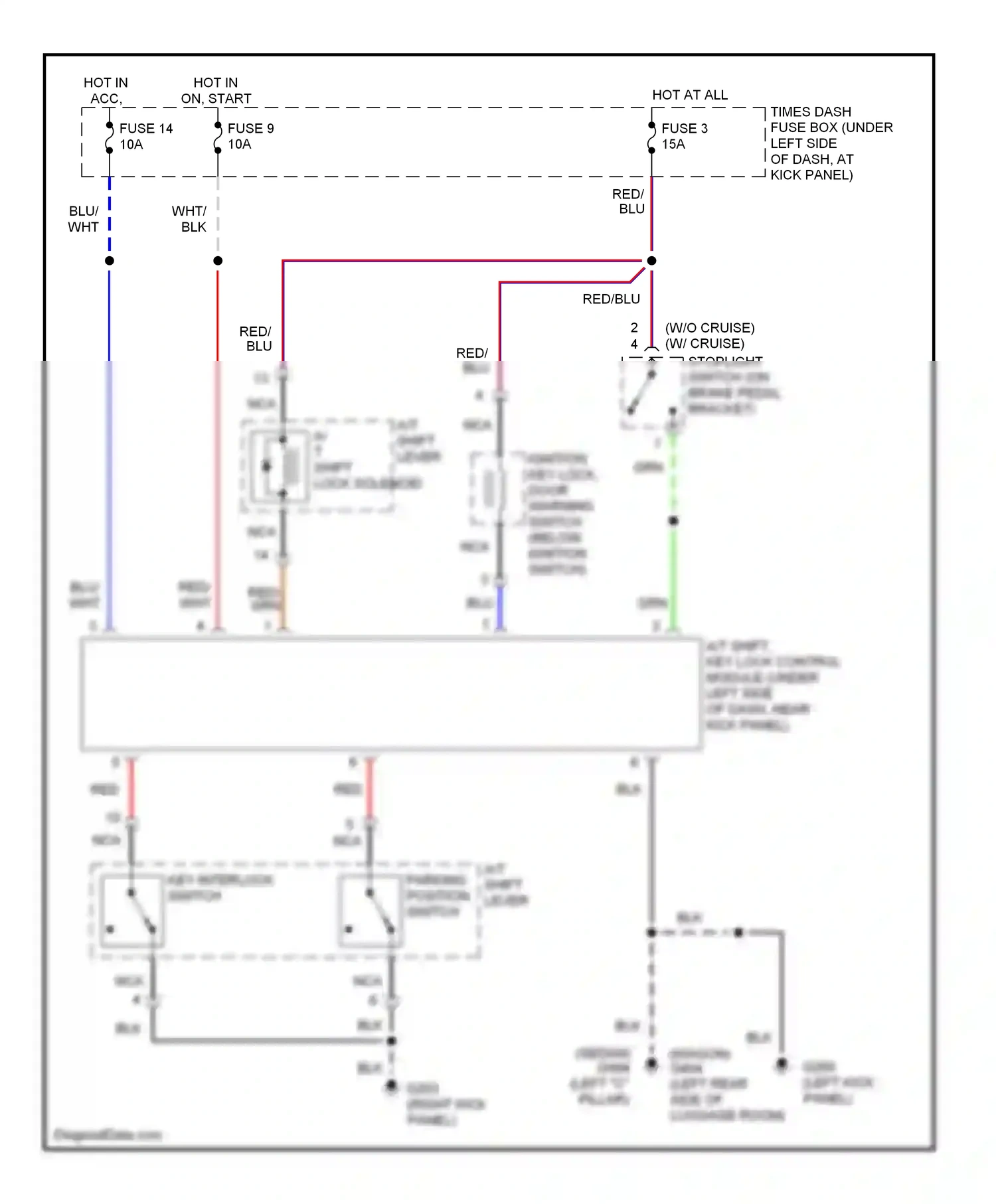 Wiring diagram nca for Hyundai Elantra II facelift (1998-2000) (34 of 37)