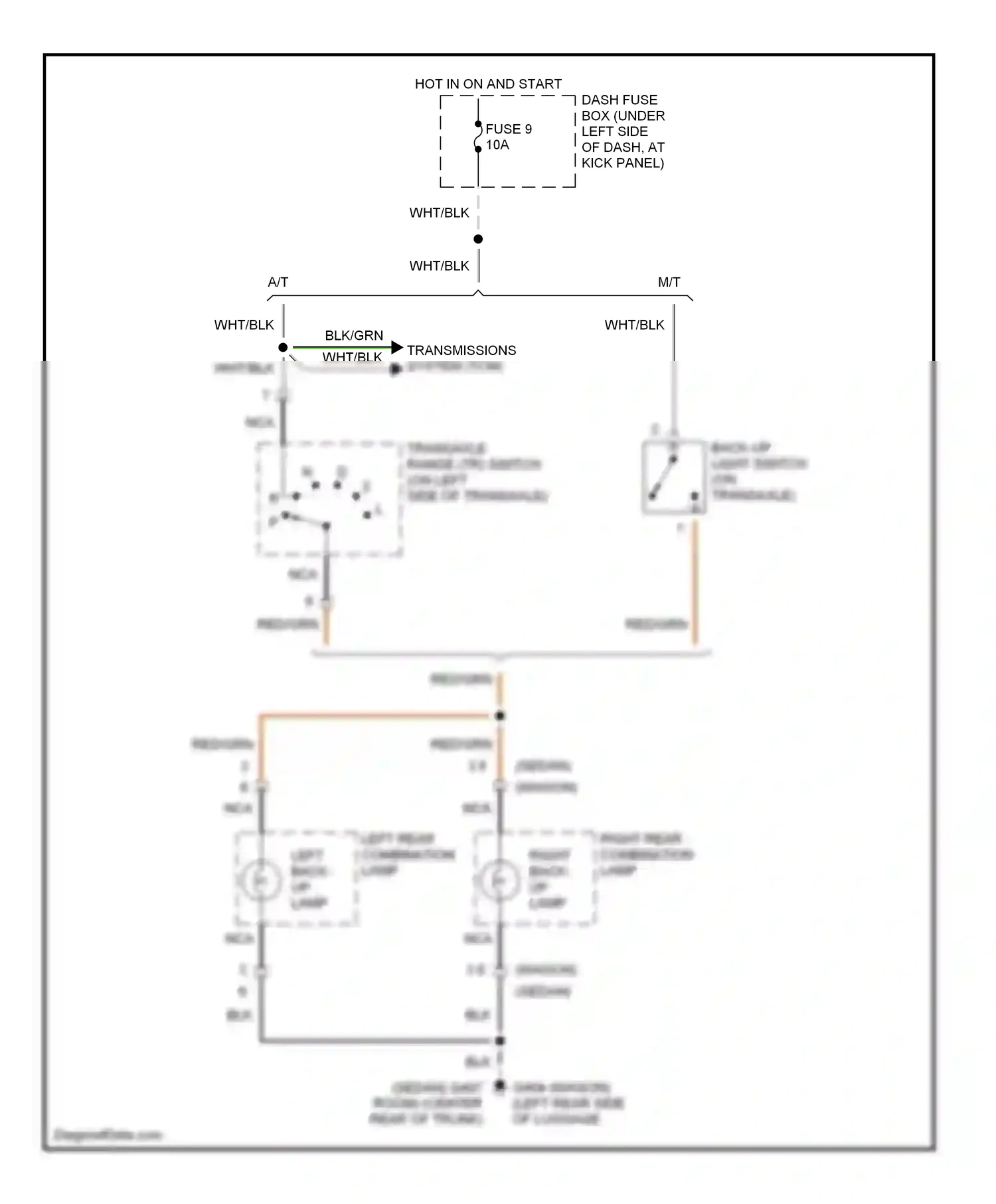 Wiring diagram nca for Hyundai Elantra II facelift (1998-2000) (2 of 37)