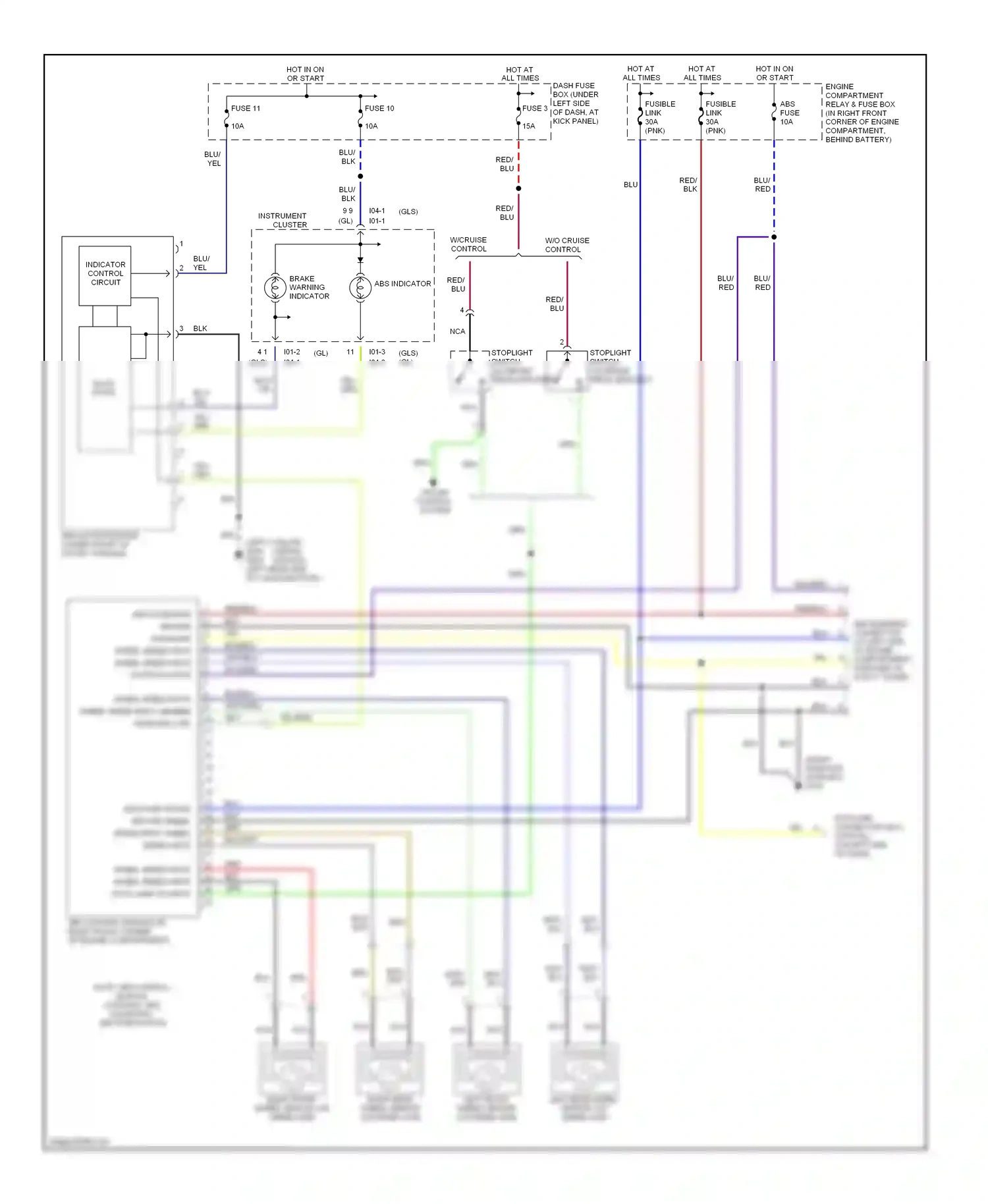 Wiring diagram nca for Hyundai Elantra II facelift (1998-2000) (1 of 37)