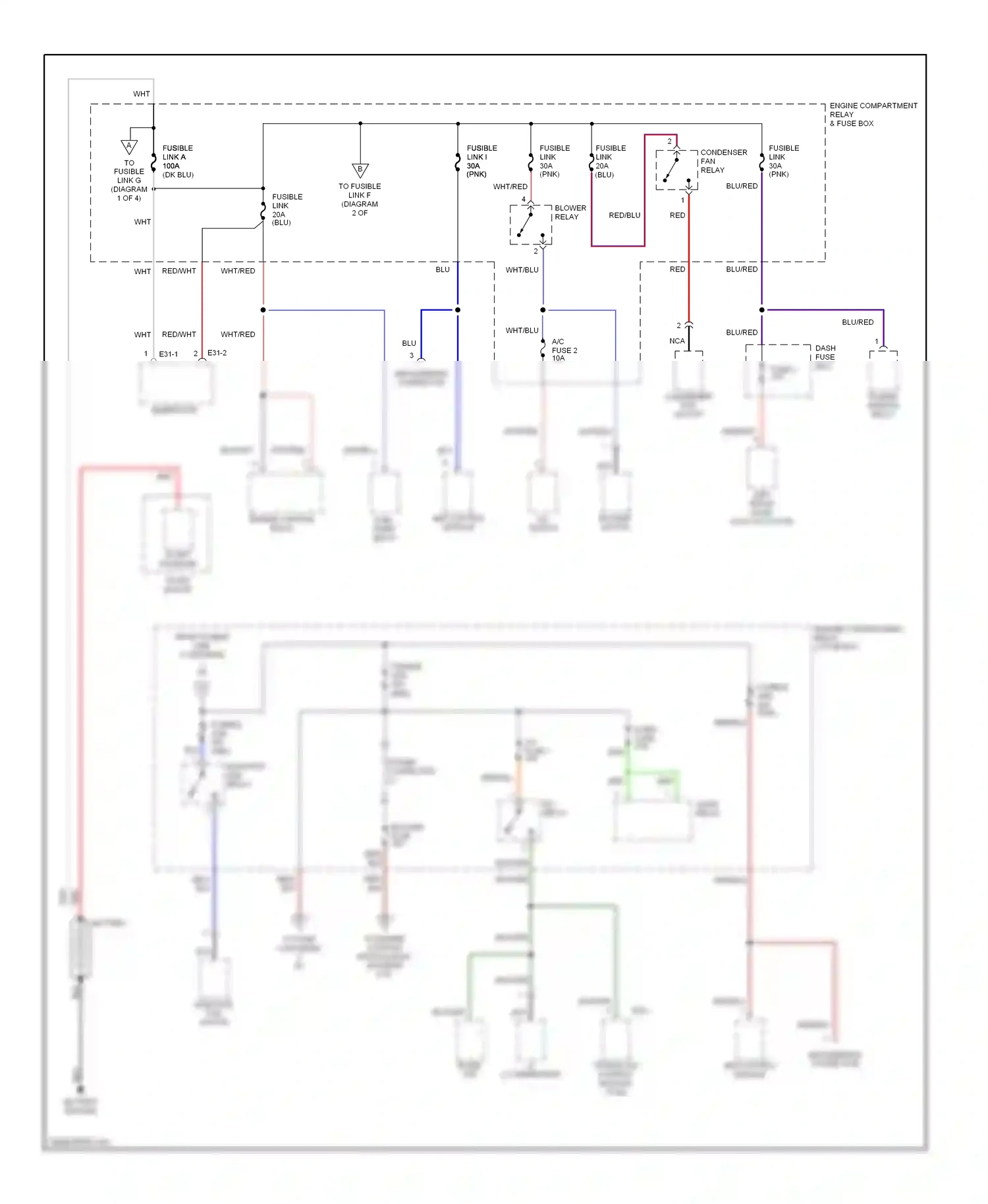 Wiring diagram pnk for Hyundai Elantra II facelift (1998-2000) (8 of 11)