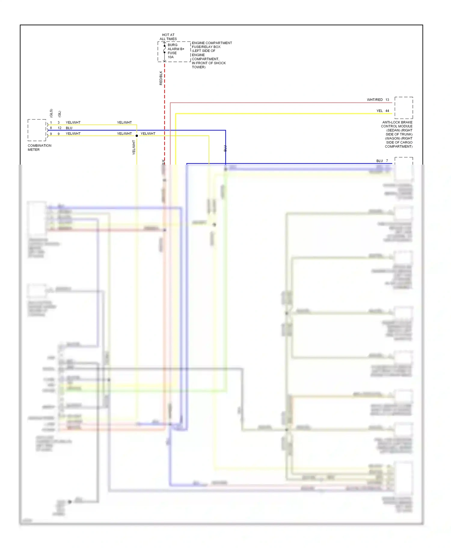 Computer data lines — Computer data lines. Hyundai Elantra II (1995-1998)