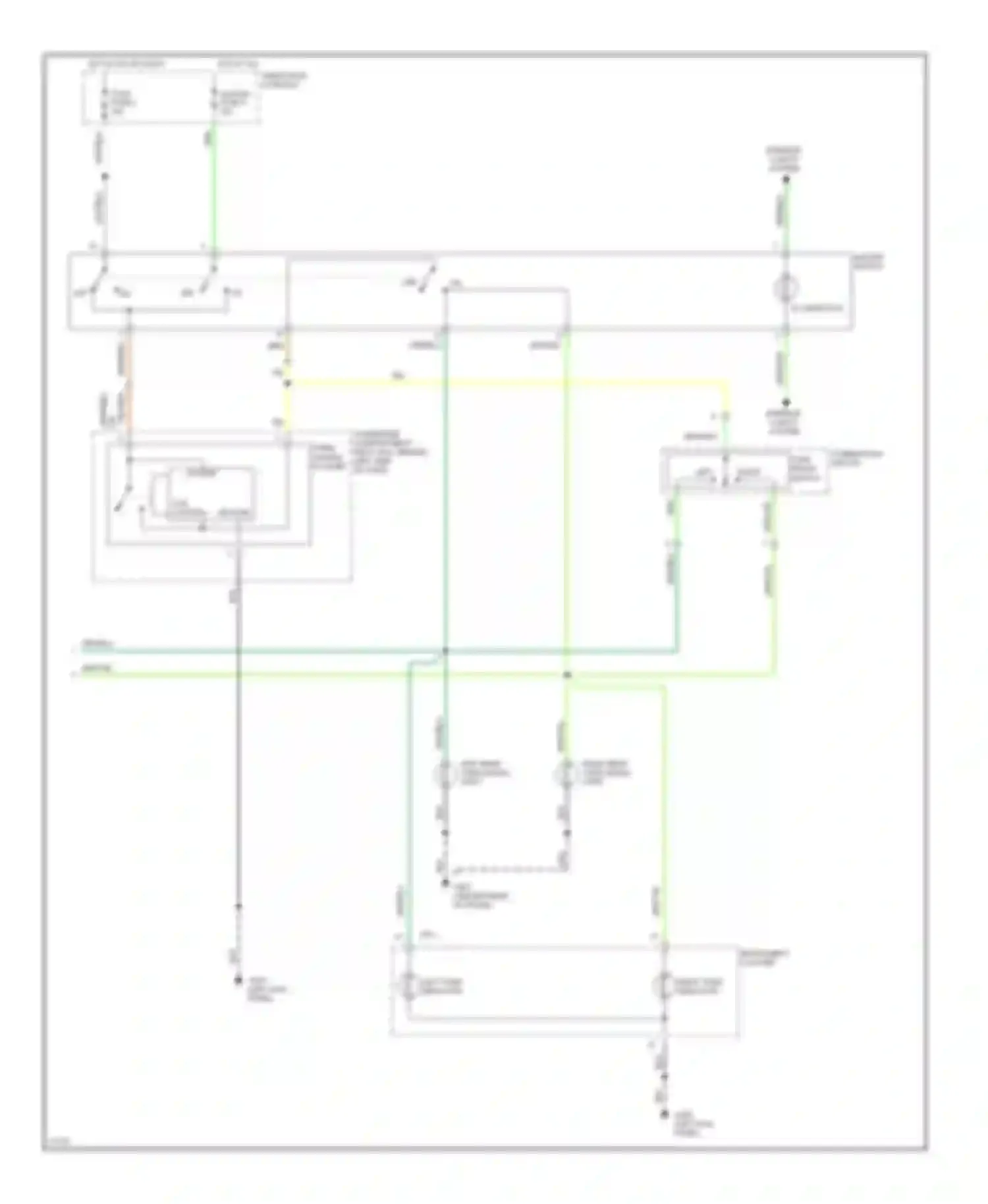 Elantra Hyundai II (1995-1998): Exterior lamps circuit, sedan (2 of 2)