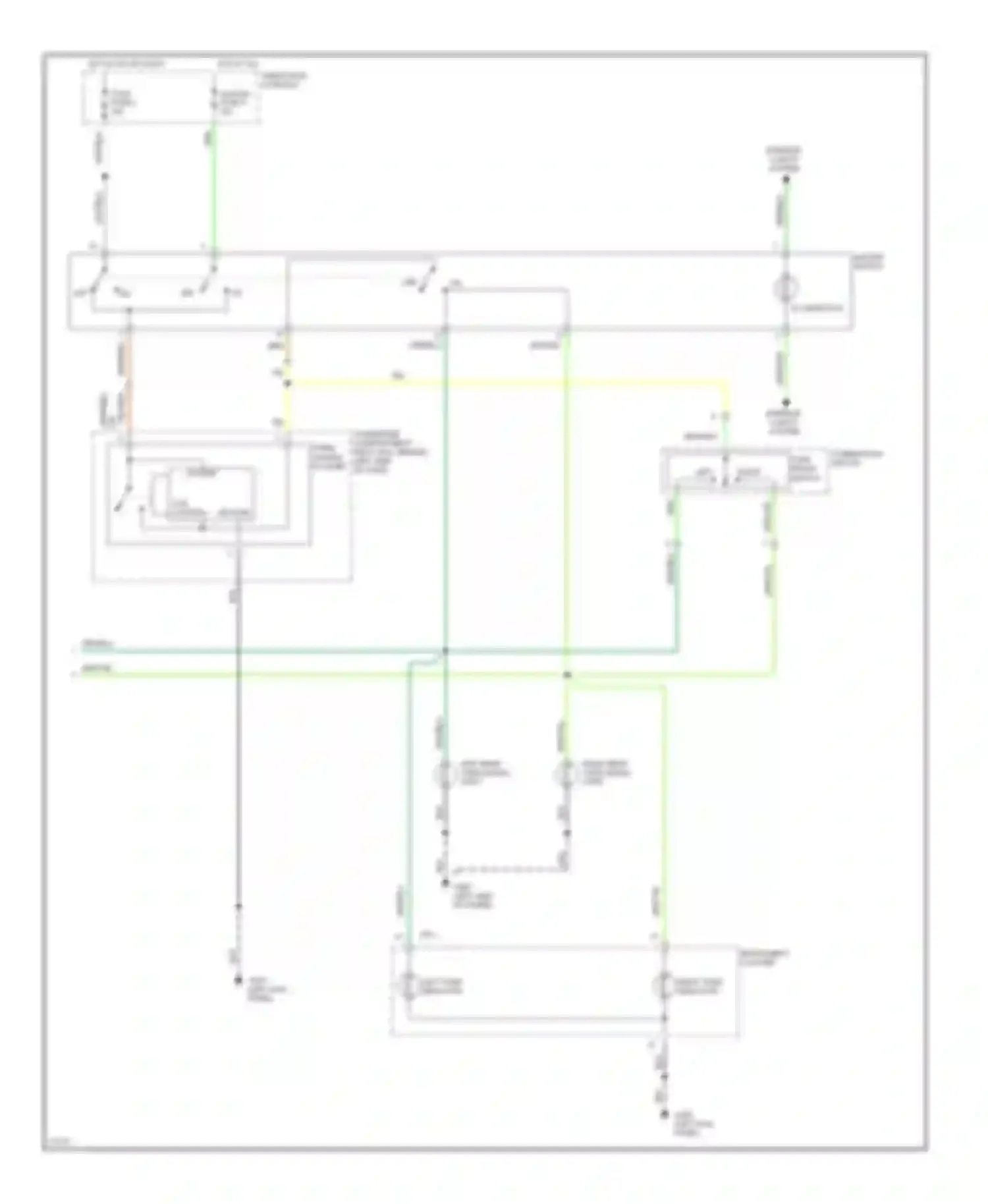 Elantra Hyundai II (1995-1998): Exterior lamps circuit, wagon (2 of 2)