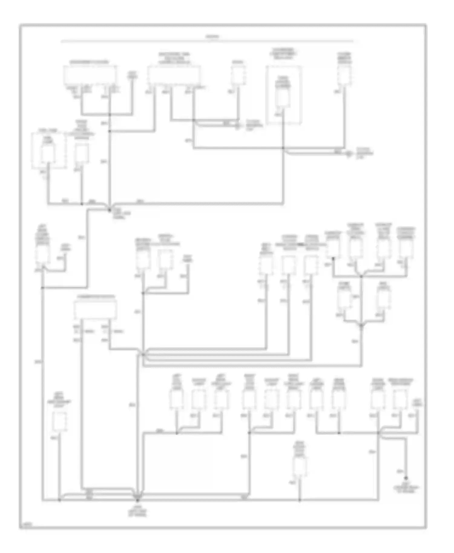 Elantra Hyundai II (1995-1998): Ground distribution circuit (2 of 4)