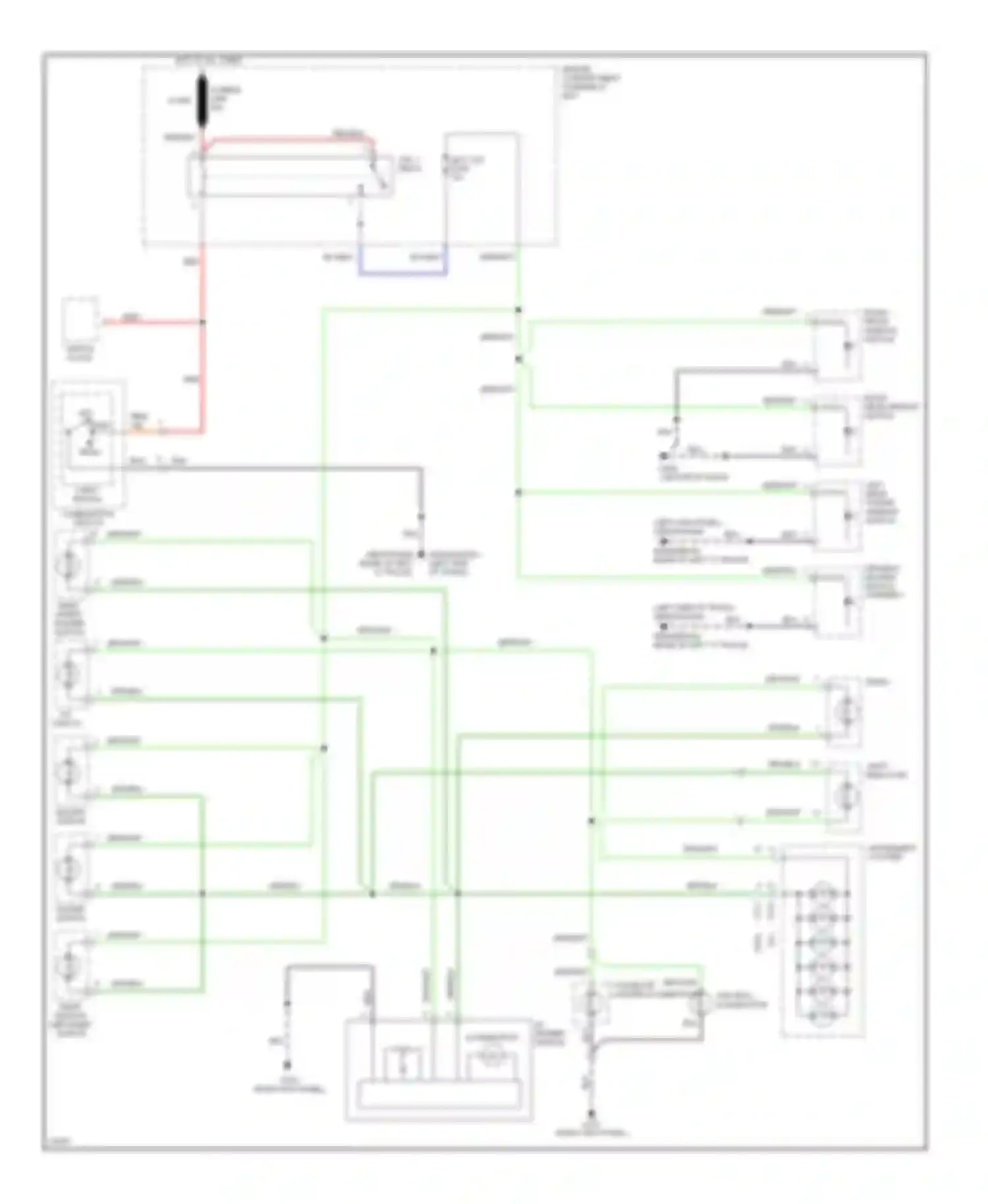 Elantra Hyundai II (1995-1998): Instrument illumination circuit, wagon