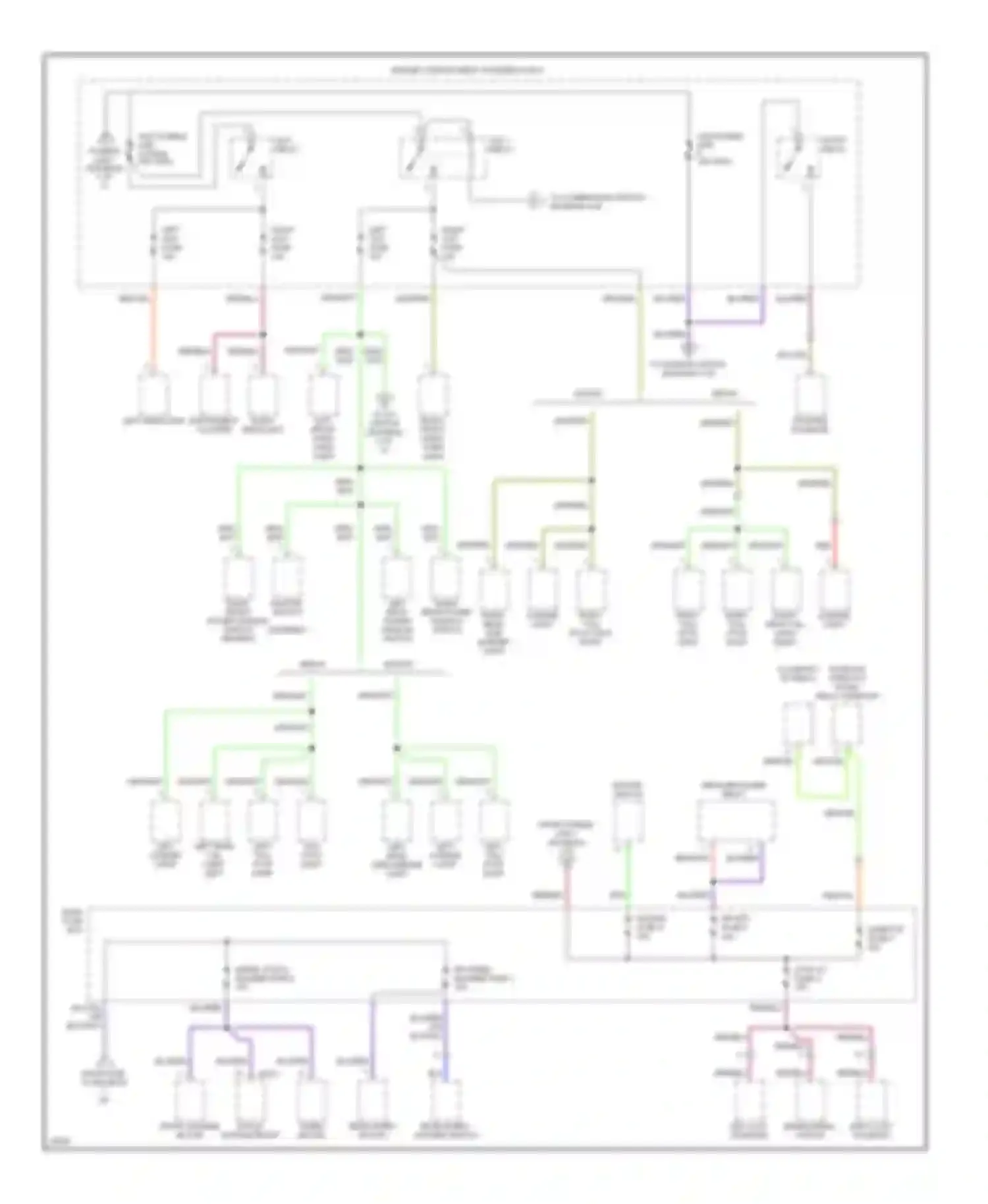 Elantra Hyundai II (1995-1998): Power distribution circuit (2 of 5)
