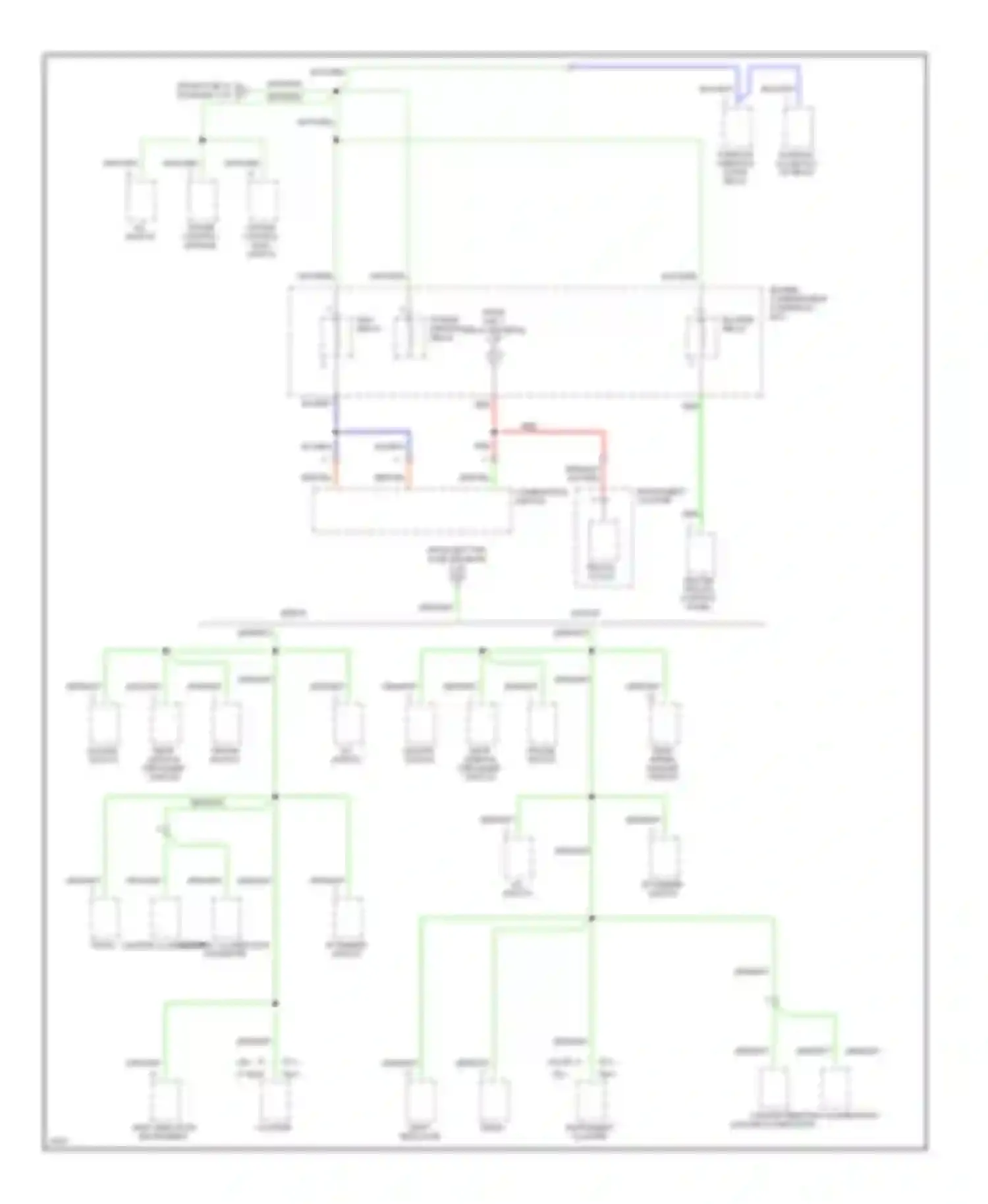 Elantra Hyundai II (1995-1998): Power distribution circuit (4 of 5)