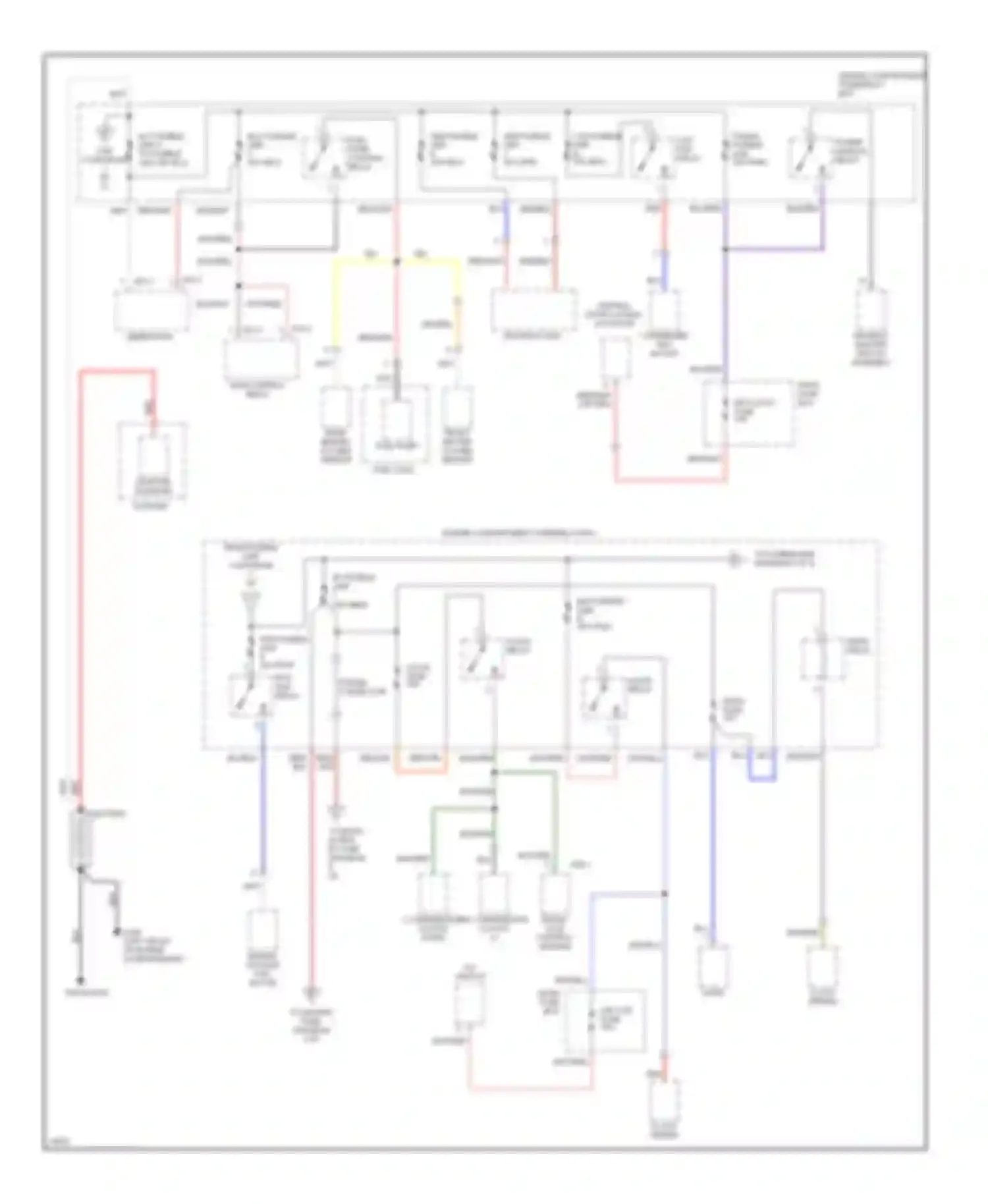 Wiring diagram a/con fuse for Hyundai Elantra II (1995-1998) (1 of 1)