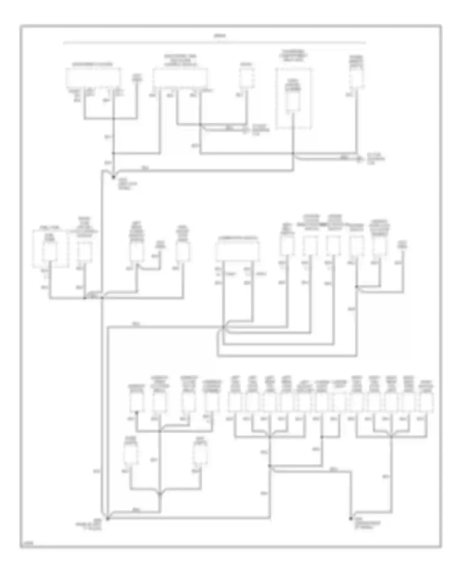 Wiring diagram left backup light left license light right license light for Hyundai Elantra II (1995-1998) (1 of 1)