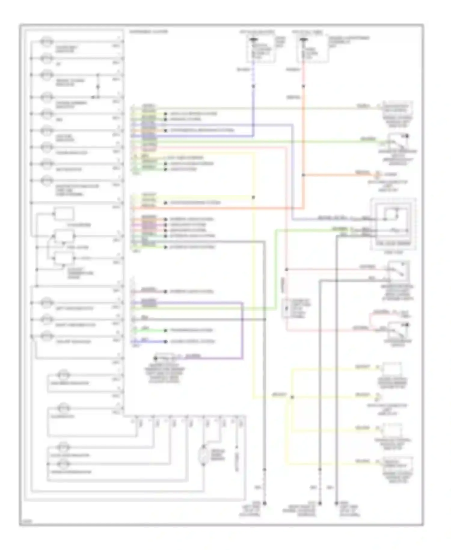 Wiring diagram malfunction ind control for Hyundai Elantra II (1995-1998) (1 of 2)