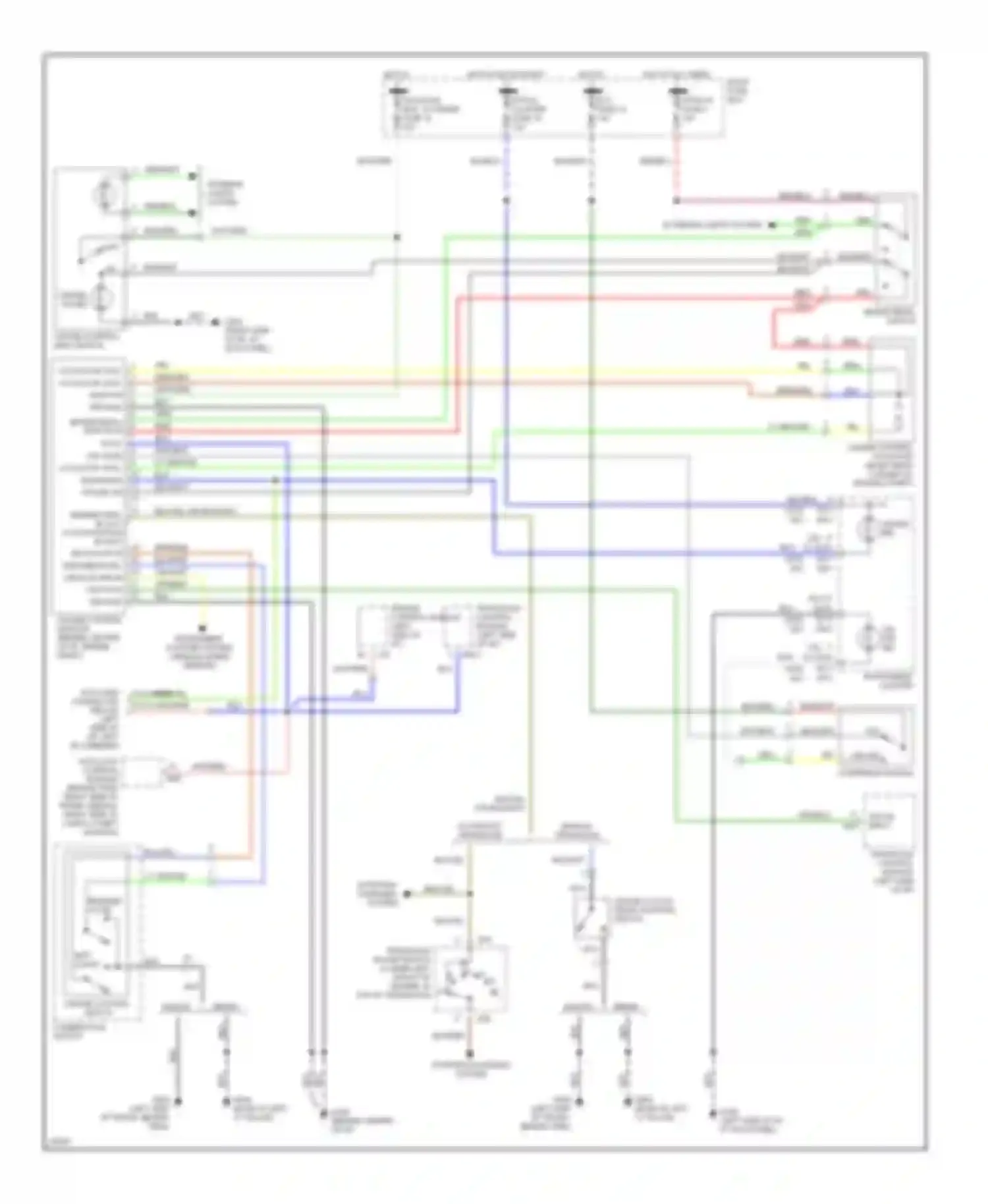 Wiring diagram o/d on input for Hyundai Elantra II (1995-1998) (1 of 1)