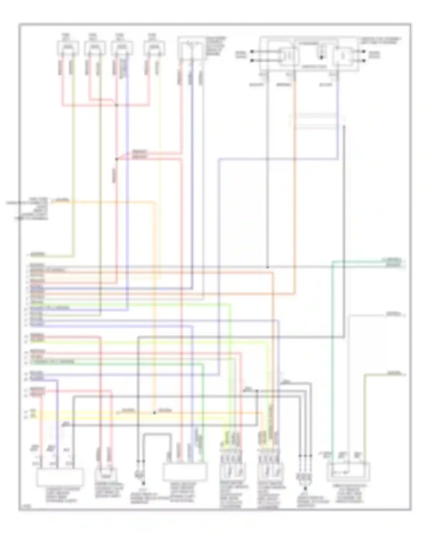 Wiring diagram rear heated oxygen sensor for Hyundai Elantra II (1995-1998) (2 of 2)