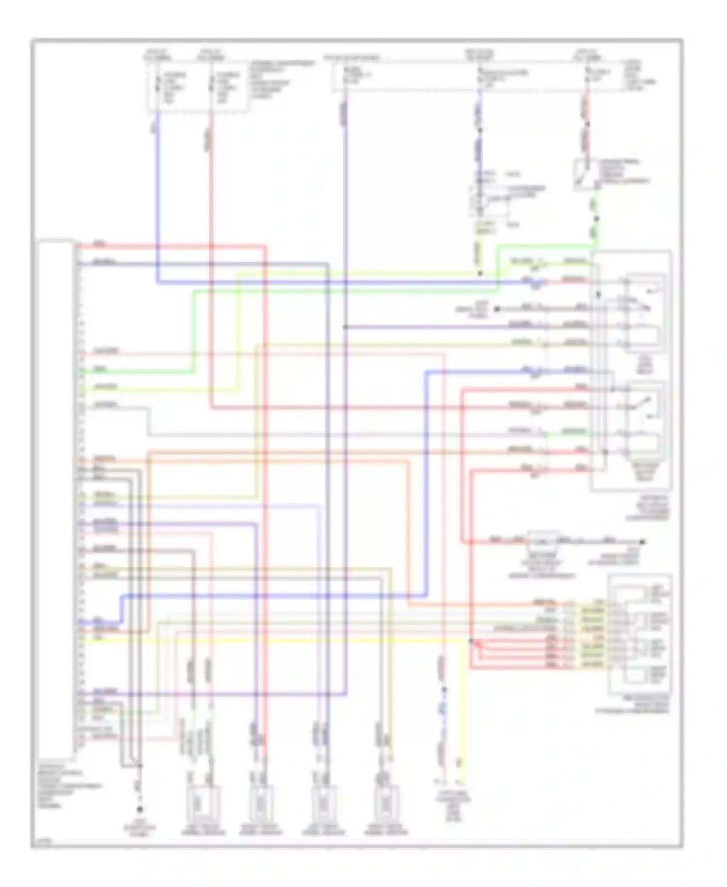 Wiring diagram right rear wheel sensor for Hyundai Elantra II (1995-1998) (1 of 1)