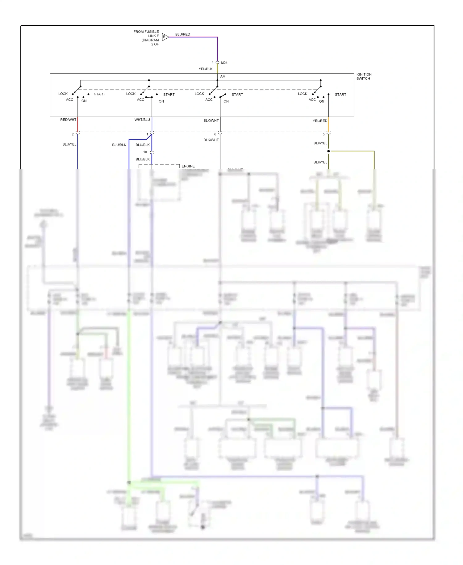 Hyundai Elantra II (1995-1998) srs control module wiring diagram  (1 of 1)