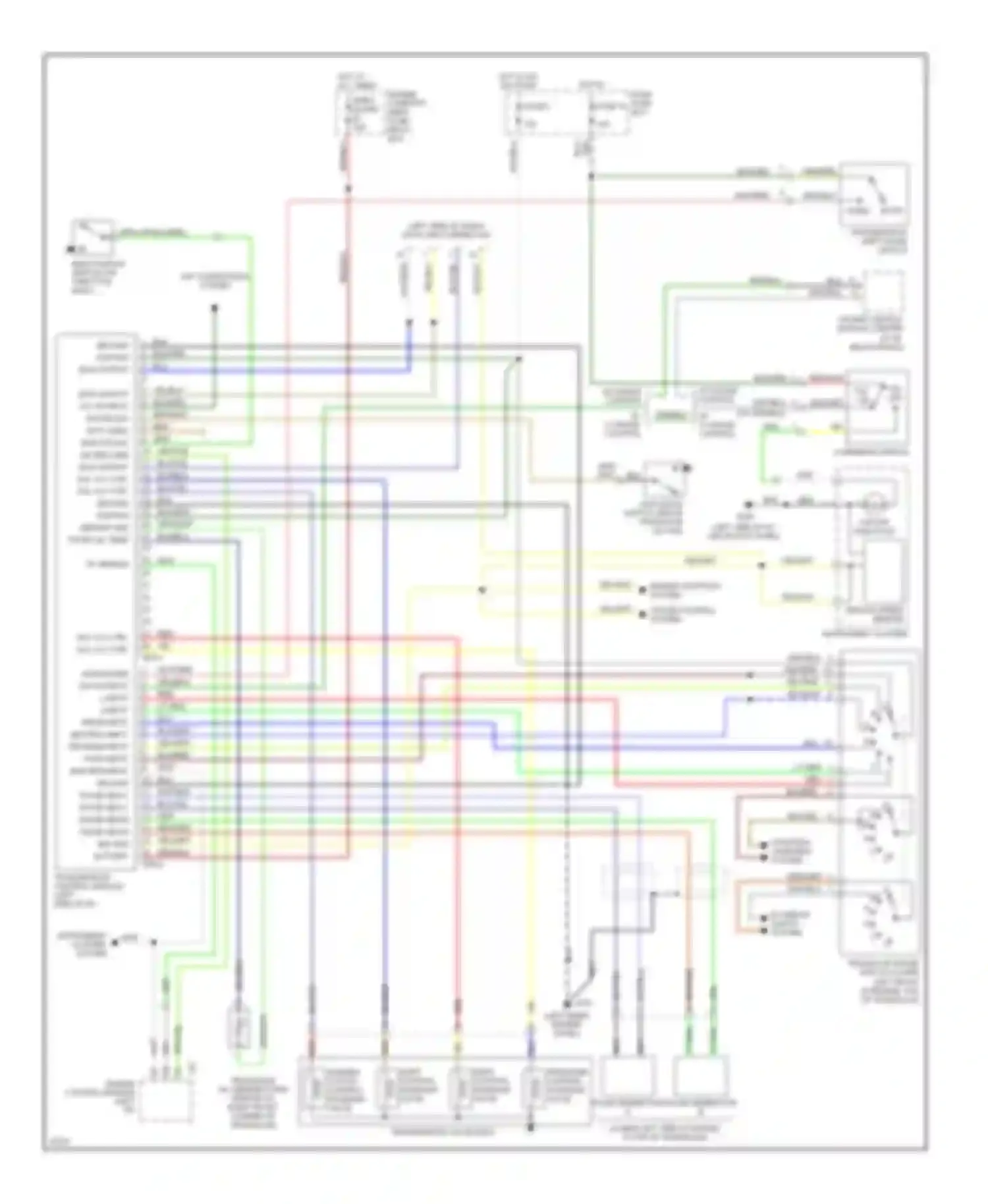 Wiring diagram vehicle speed sensor for Hyundai Elantra II (1995-1998) (3 of 3)