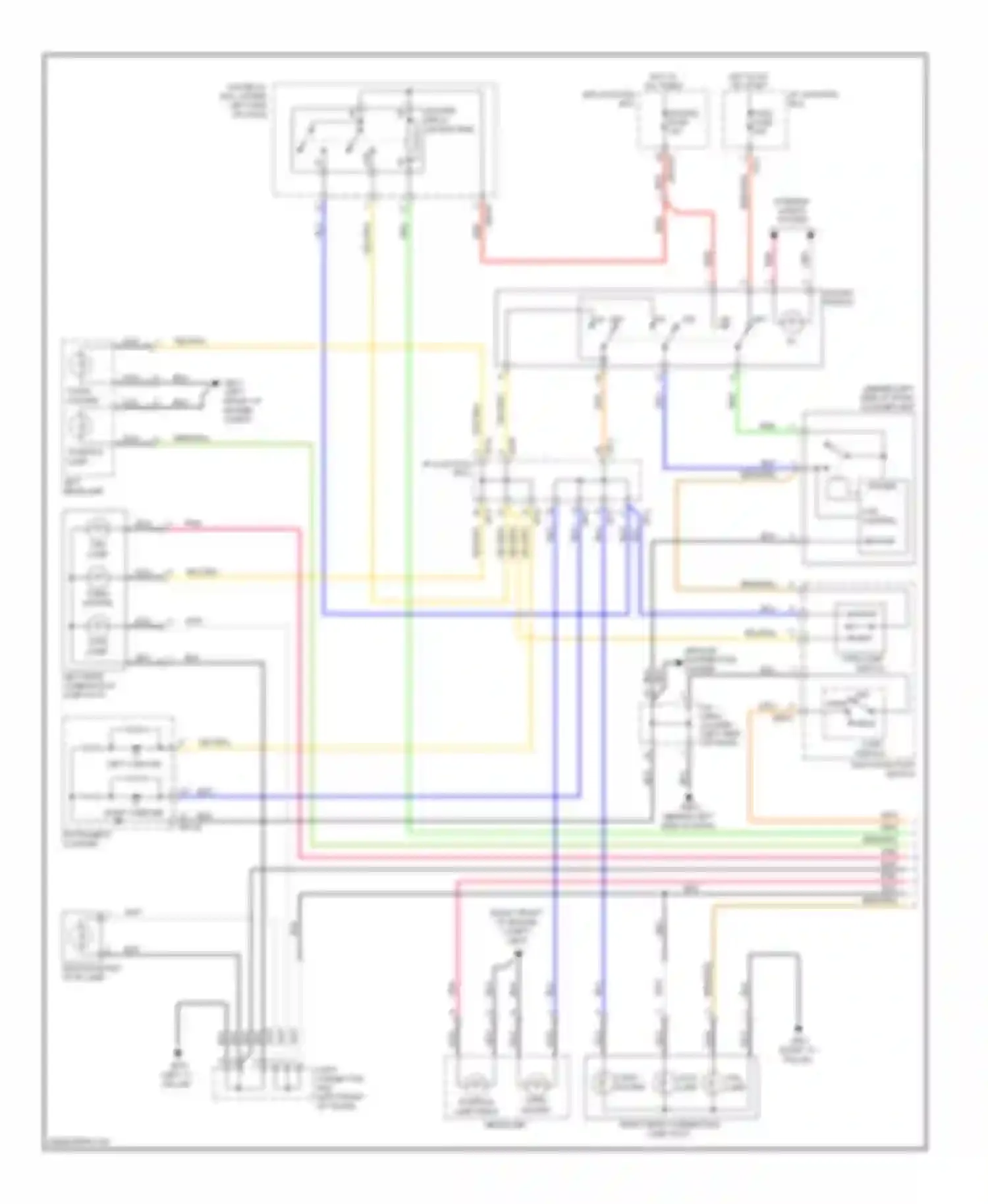 Elantra Hyundai III facelift (2003-2010): Exterior lamps circuit (1 of 2)