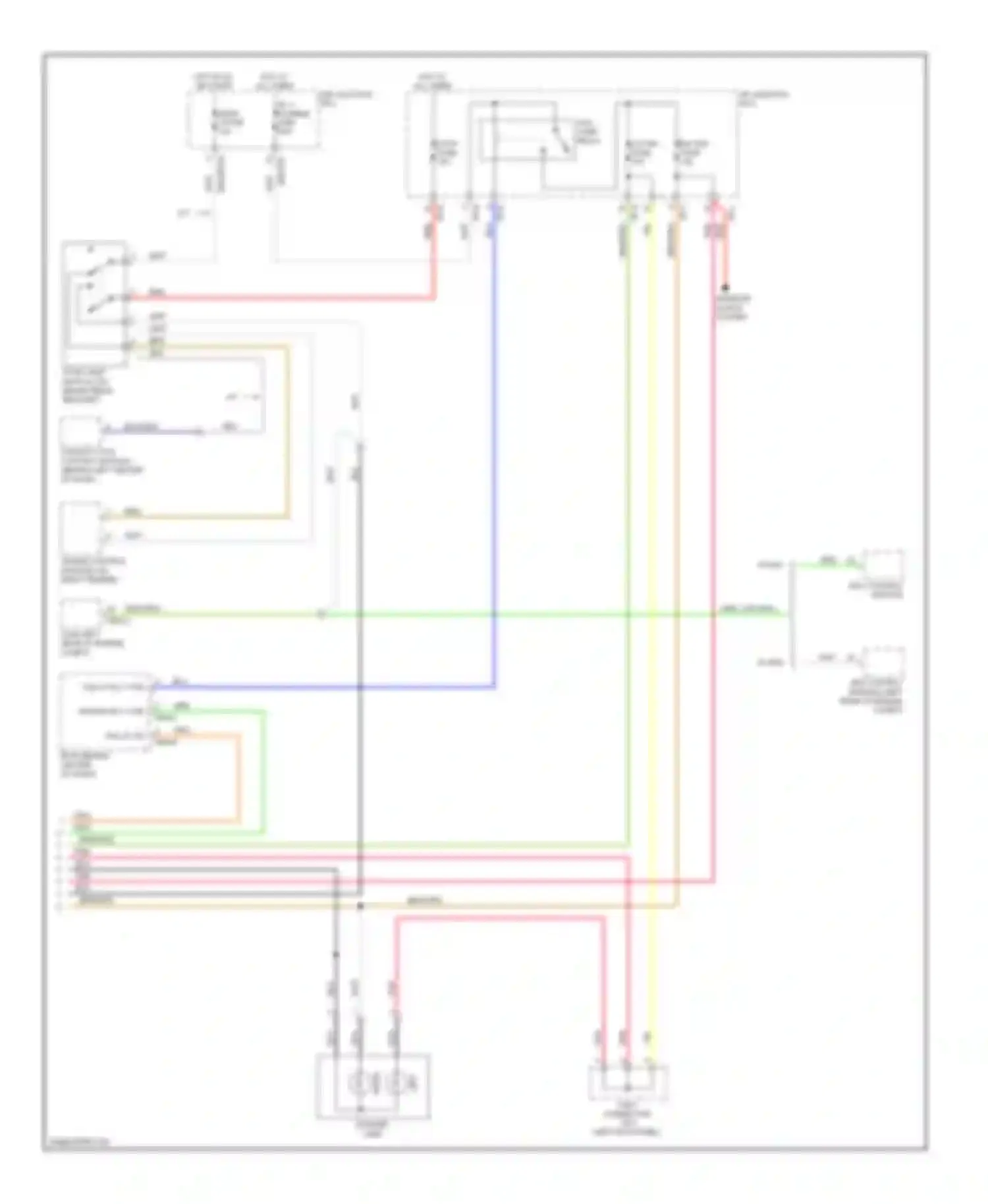 Elantra Hyundai III facelift (2003-2010): Exterior lamps circuit (2 of 2)