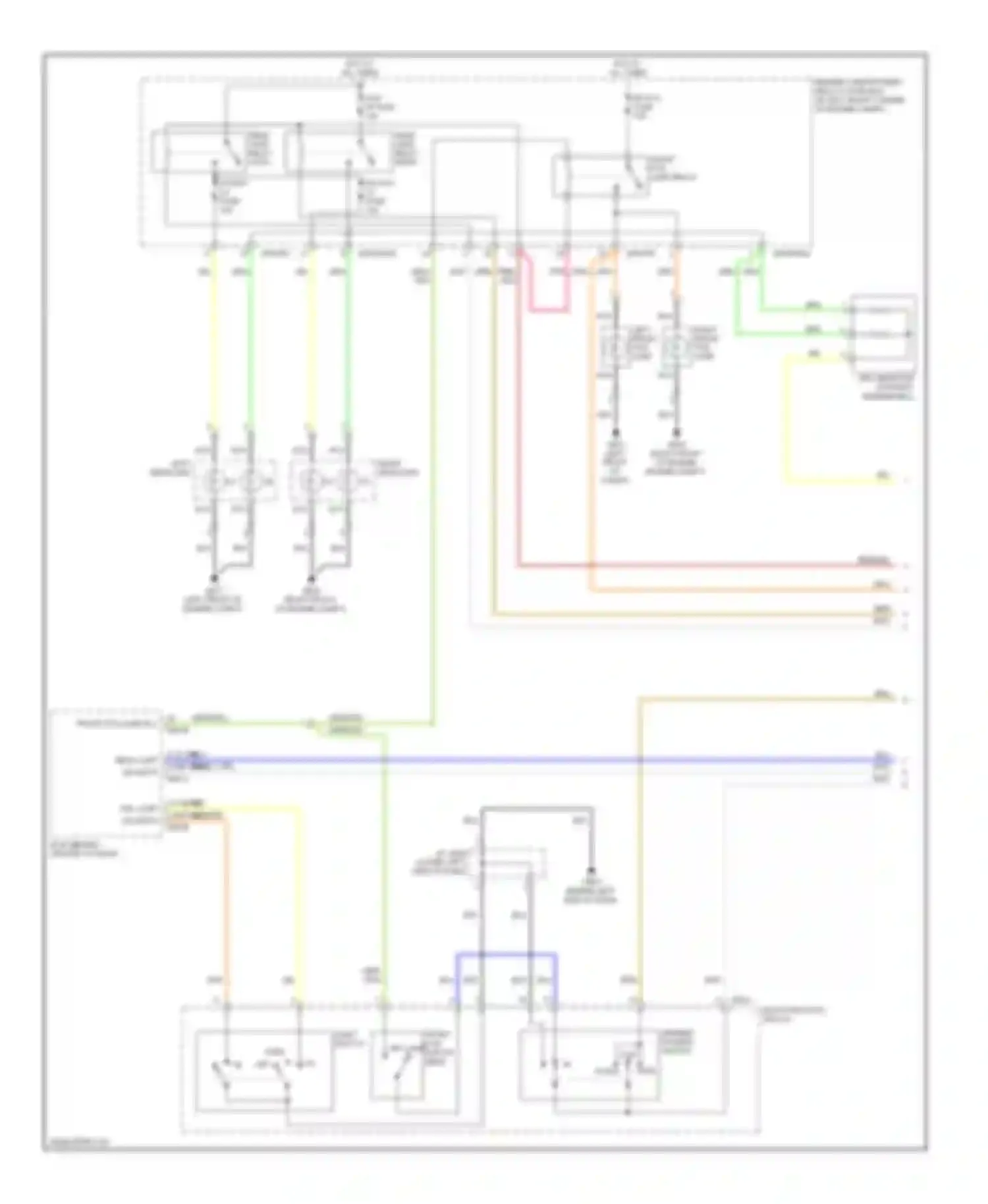 Elantra Hyundai III facelift (2003-2010): Headlights circuit, with drl (1 of 2)