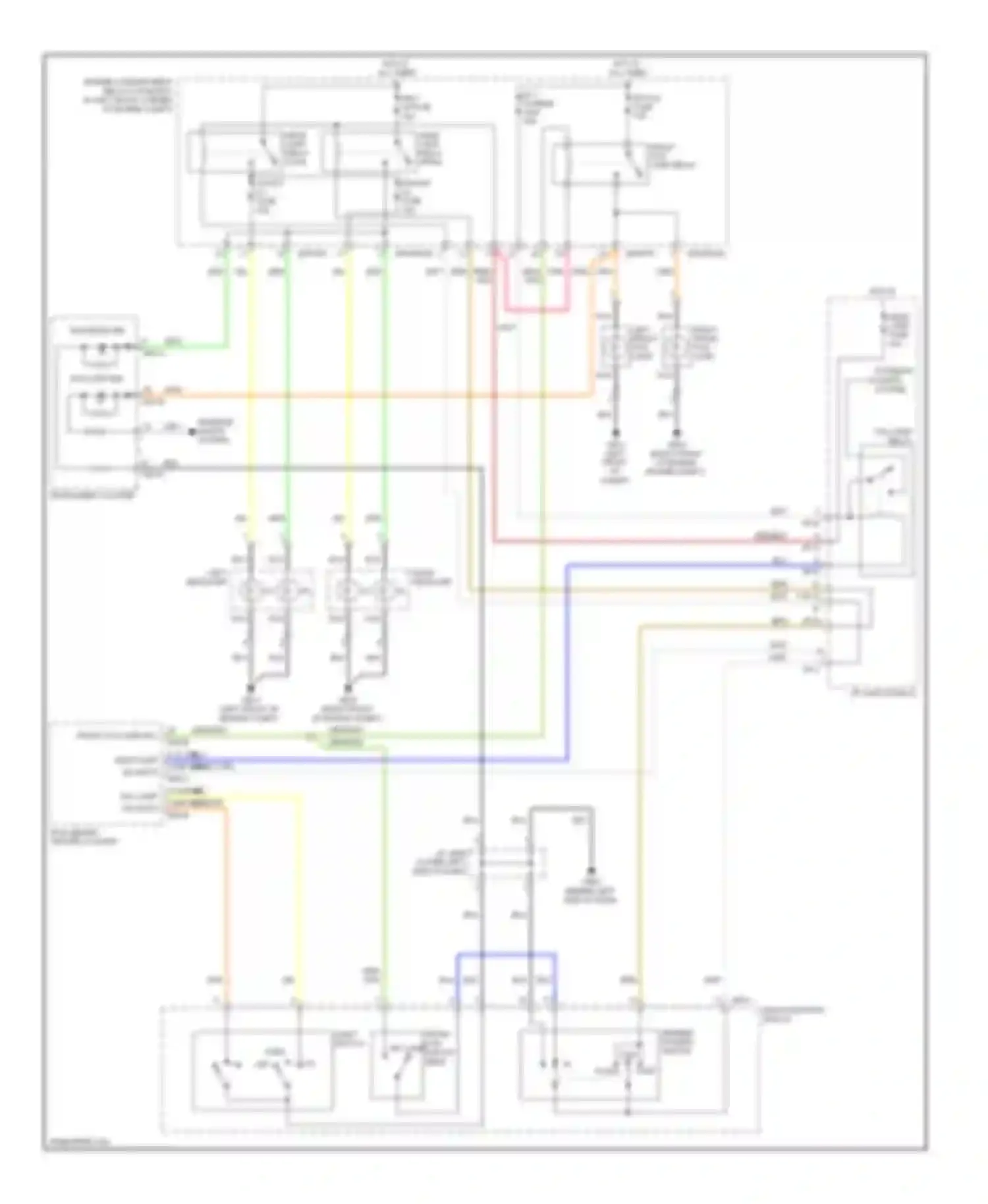 Elantra Hyundai III facelift (2003-2010): Headlights circuit, without drl