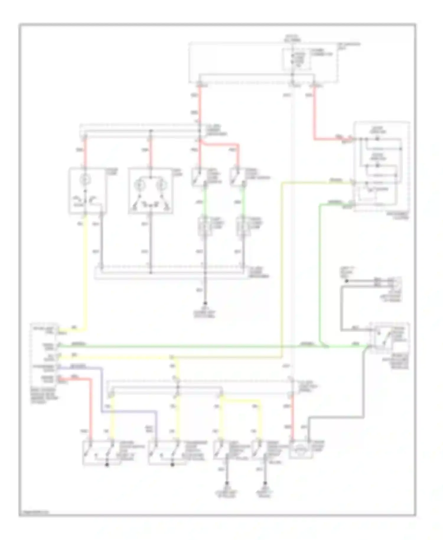Elantra Hyundai III facelift (2003-2010): Courtesy lamps circuit