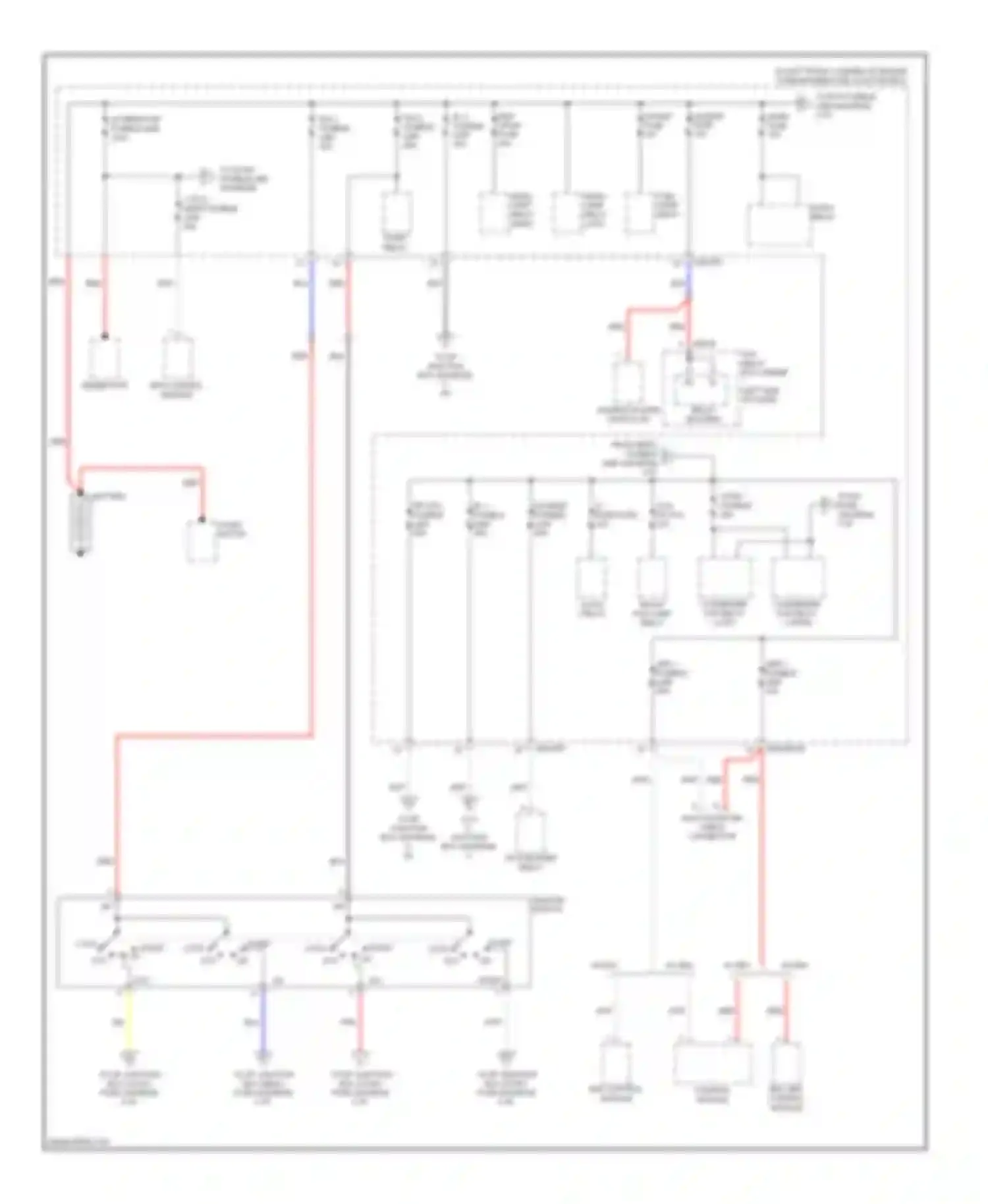 Elantra Hyundai III facelift (2003-2010): Power distribution circuit (1 of 6)
