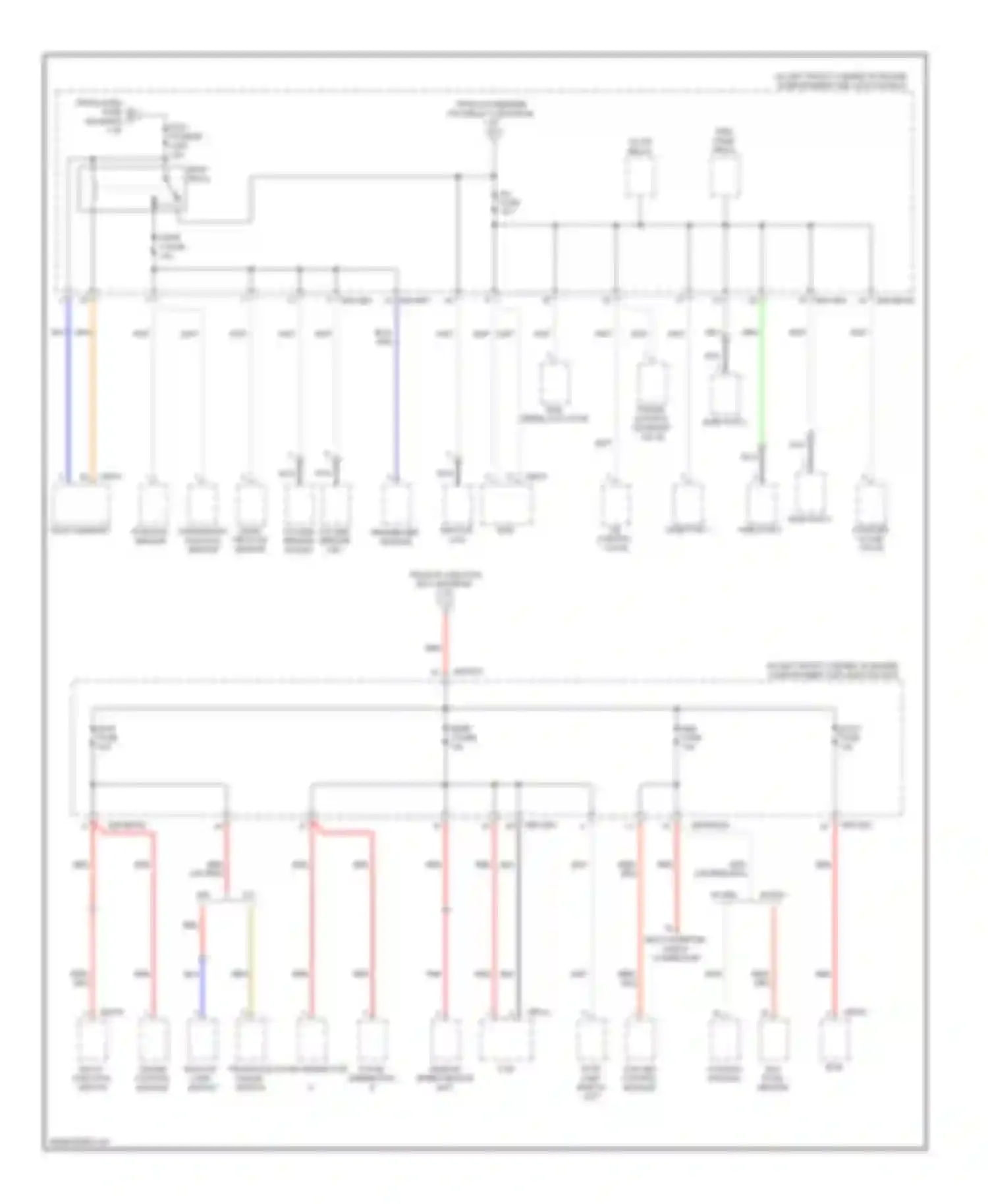 Elantra Hyundai III facelift (2003-2010): Power distribution circuit (2 of 6)