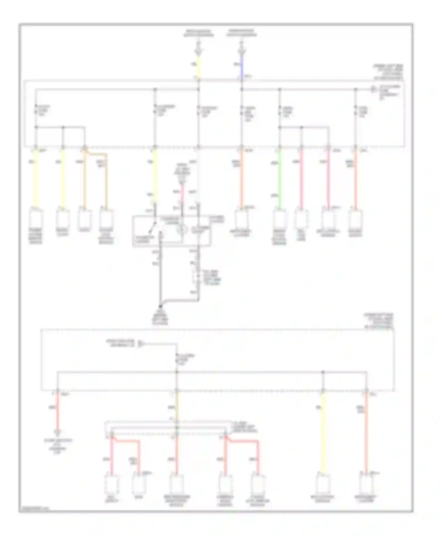 Elantra Hyundai III facelift (2003-2010): Power distribution circuit (3 of 6)