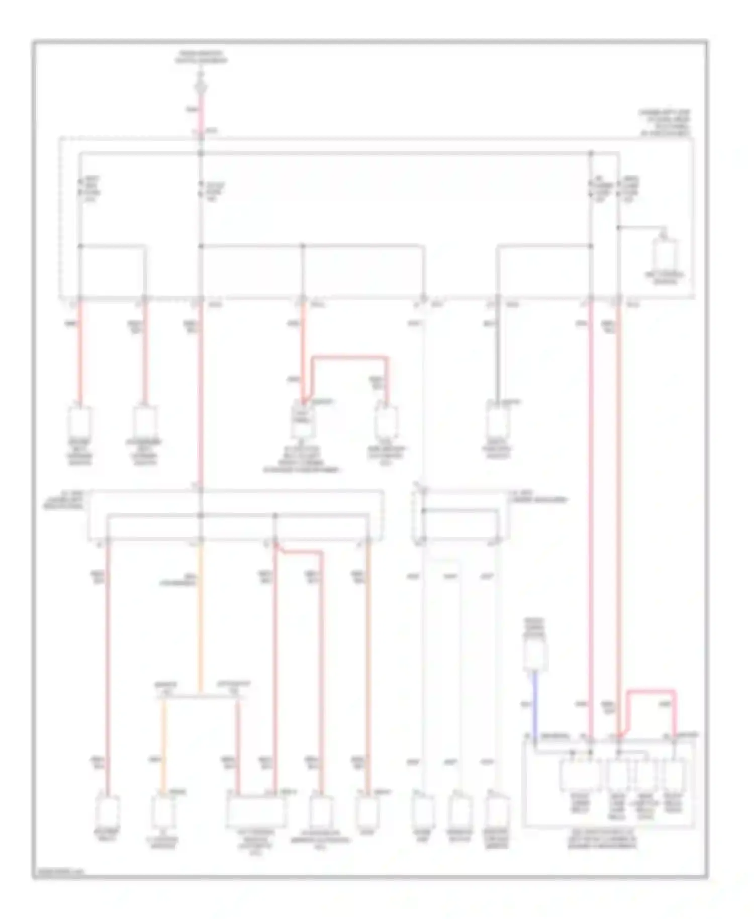 Elantra Hyundai III facelift (2003-2010): Power distribution circuit (4 of 6)