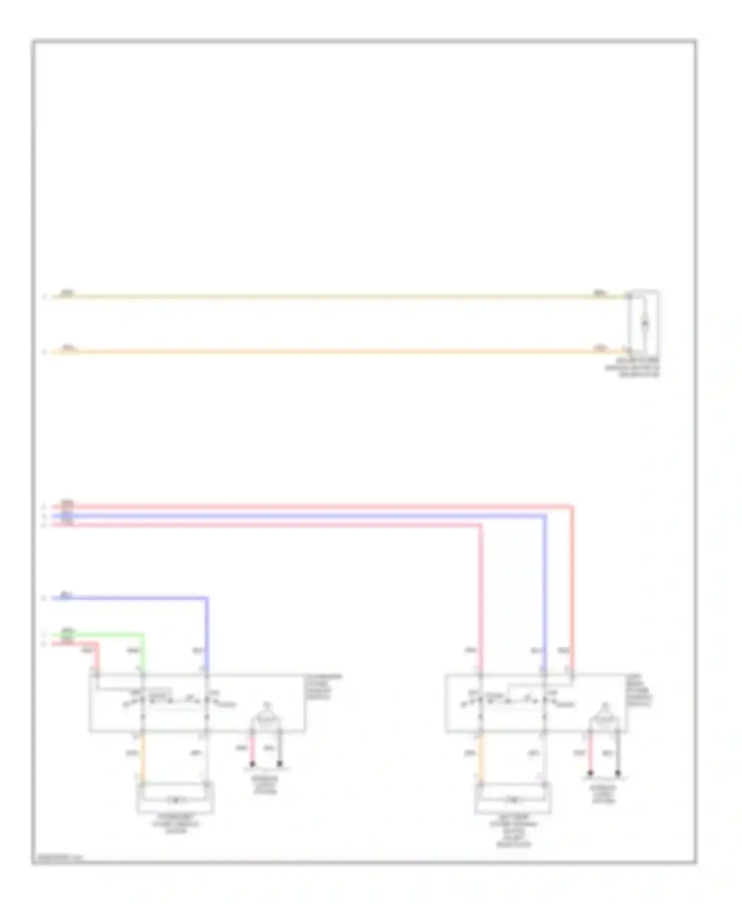 Elantra Hyundai III facelift (2003-2010): Power windows circuit, without safety power windows (2 of 2)