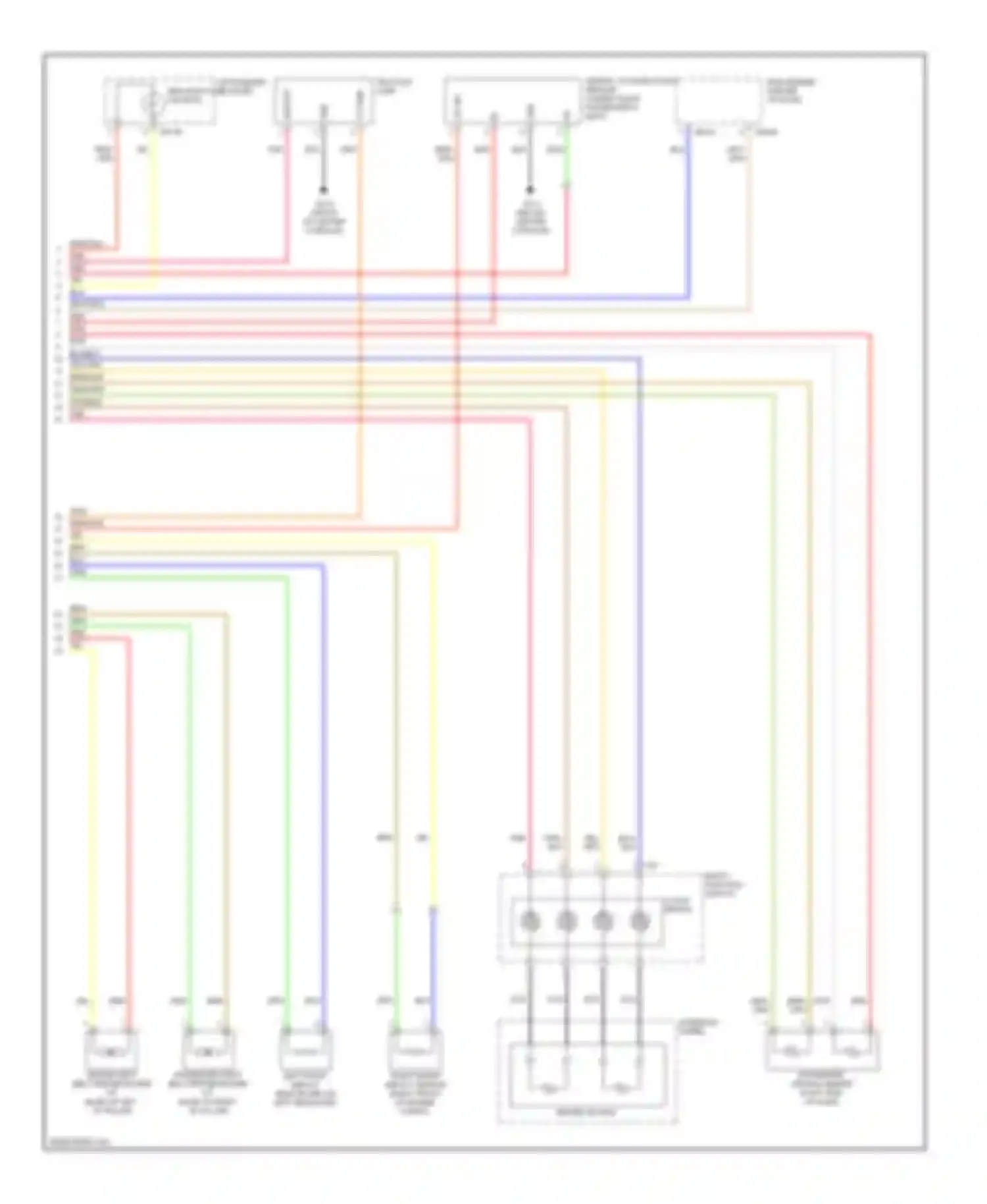 Elantra Hyundai III facelift (2003-2010): Supplemental restraints circuit, usa (2 of 2)