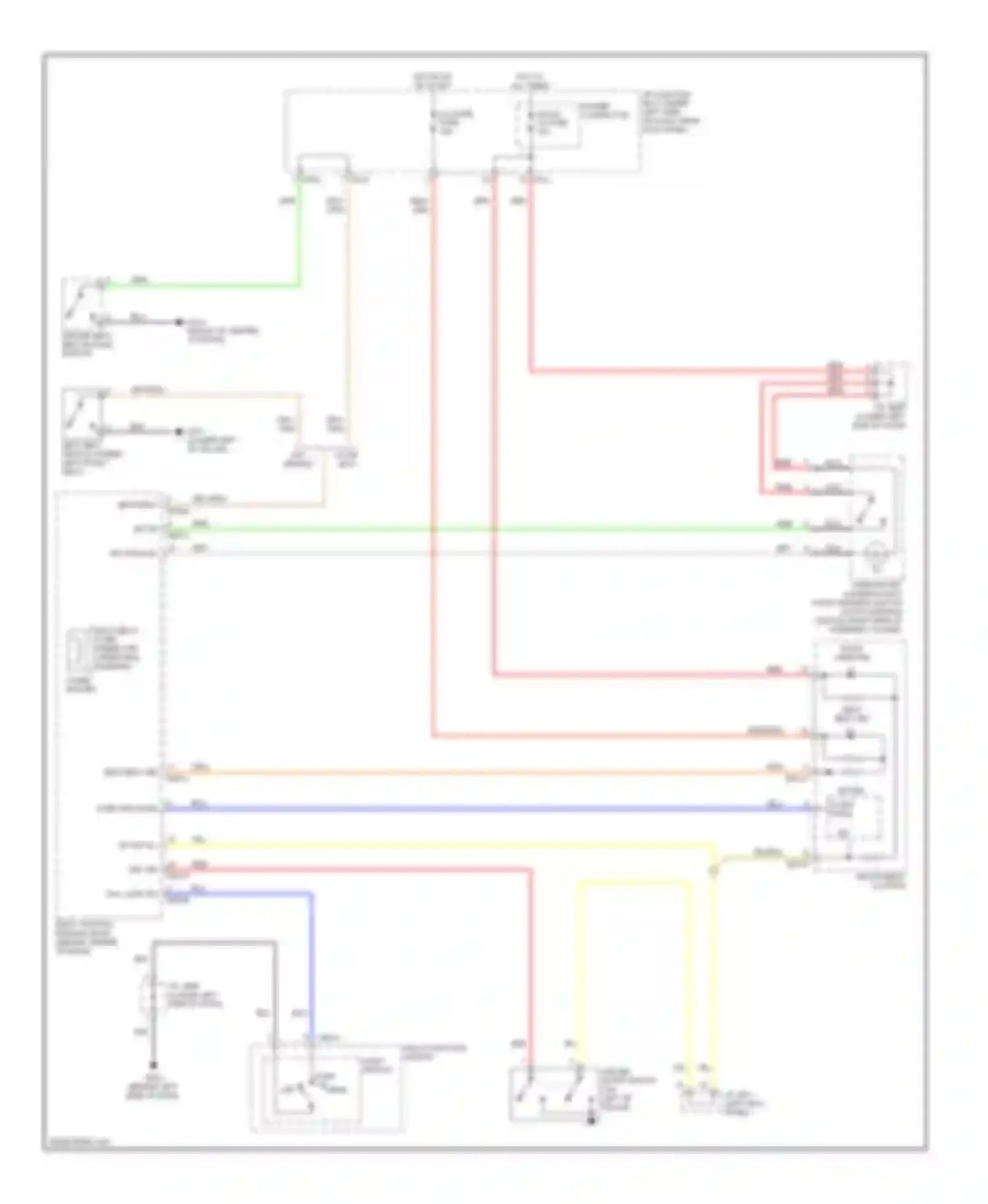 Elantra Hyundai III facelift (2003-2010): Chime circuit
