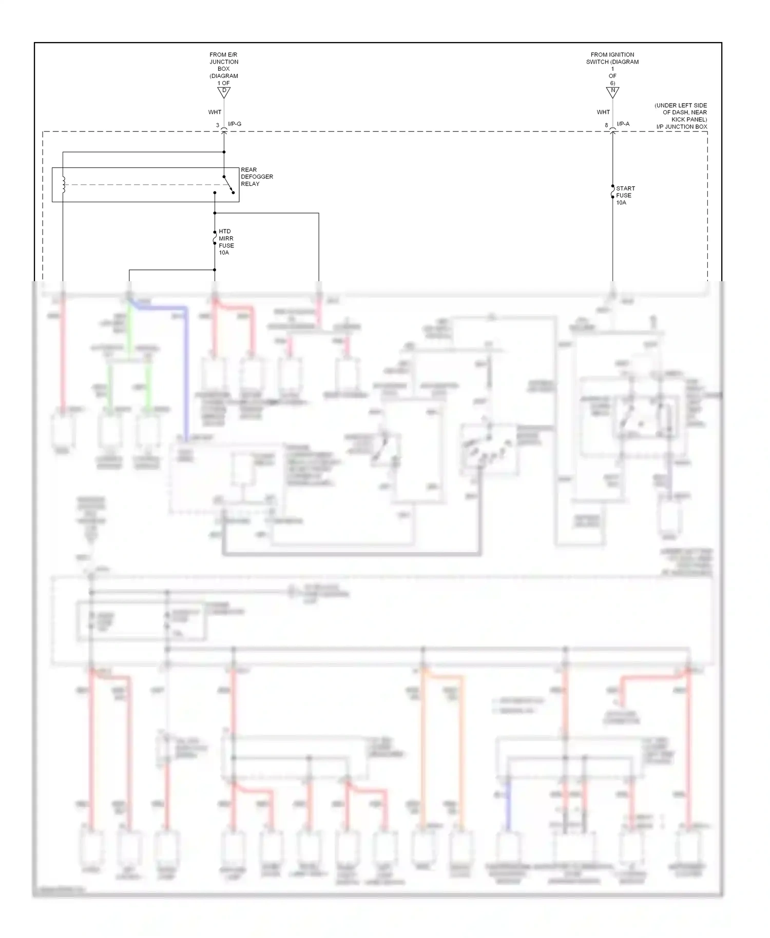 Wiring diagram a/c control module for Hyundai Elantra III facelift (2003-2010) (4 of 4)