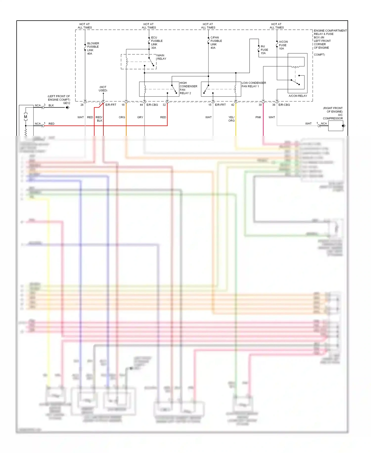 Wiring diagram ambient sensor for Hyundai Elantra III facelift (2003-2010) (1 of 1)