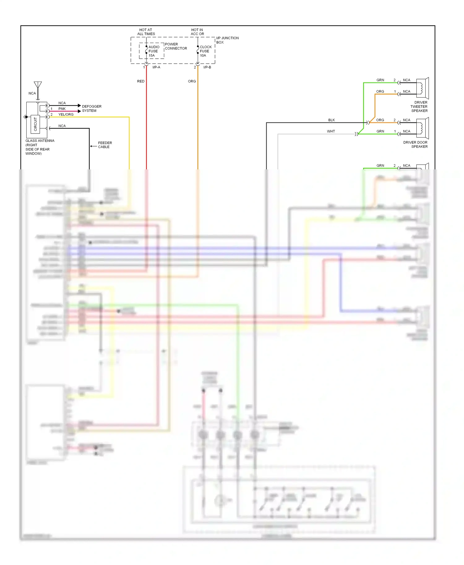 Wiring diagram audio remocon switch for Hyundai Elantra III facelift (2003-2010) (3 of 3)