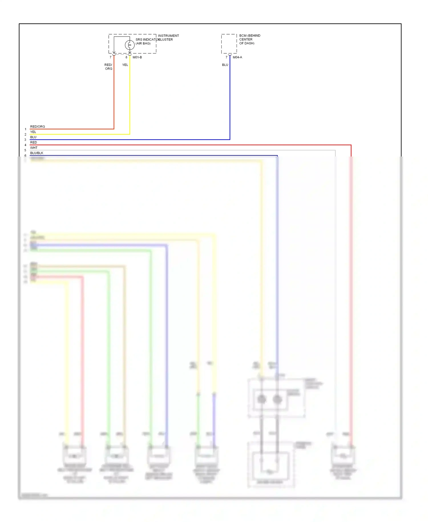Wiring diagram clock- spring for Hyundai Elantra III facelift (2003-2010) (2 of 3)
