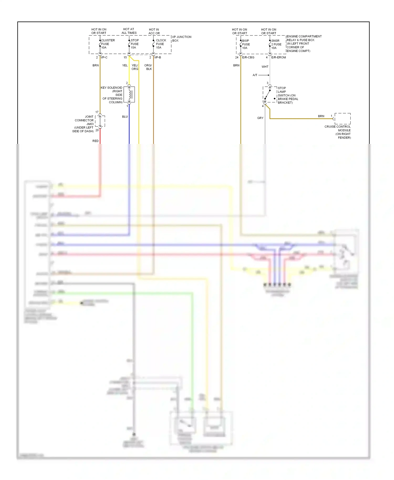 Wiring diagram d input for Hyundai Elantra III facelift (2003-2010) (1 of 1)