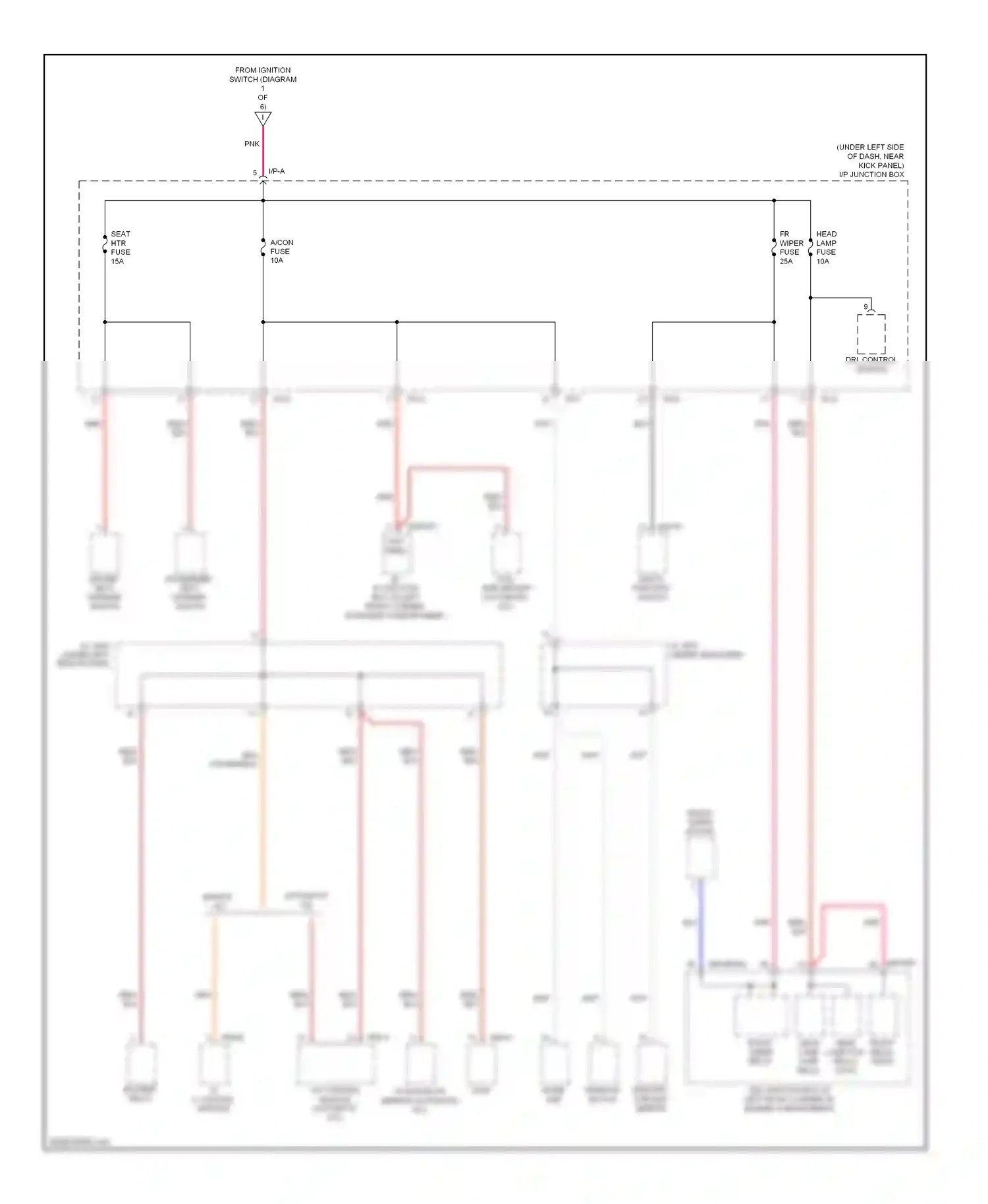 Wiring diagram drl control module for Hyundai Elantra III facelift (2003-2010) (4 of 5)