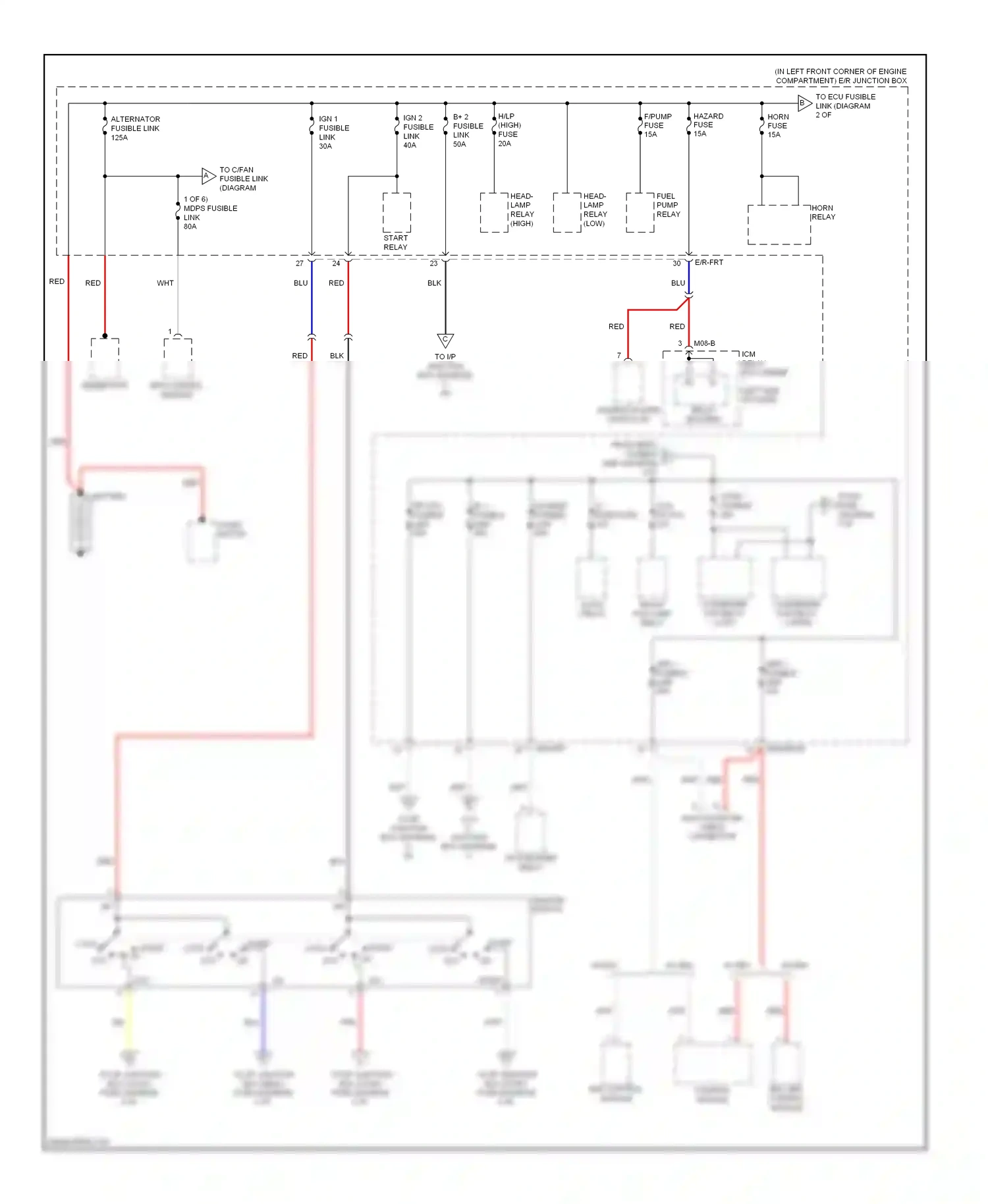 Wiring diagram esc abs control control module module for Hyundai Elantra III facelift (2003-2010) (1 of 1)