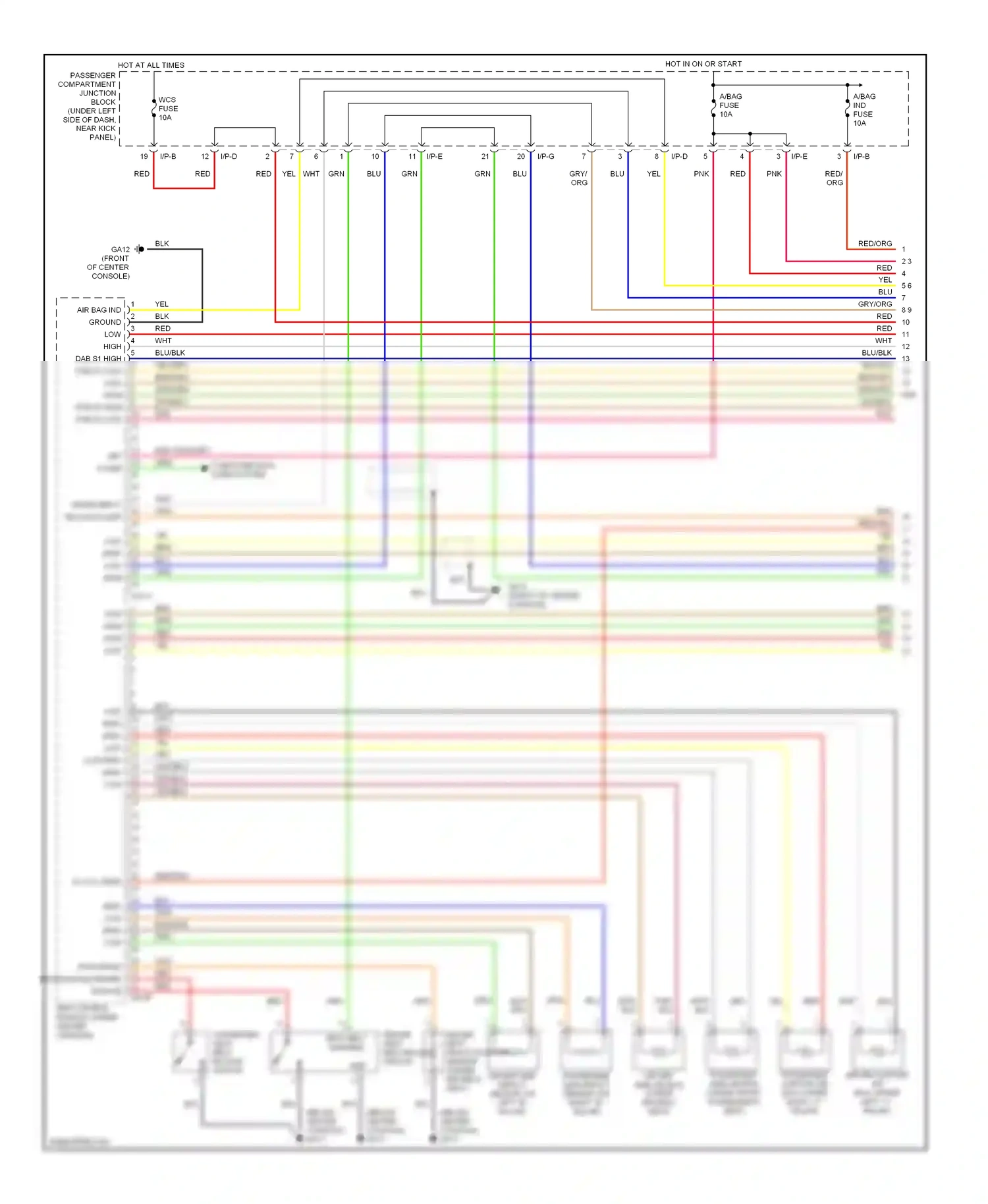 Wiring diagram i/p-e for Hyundai Elantra III facelift (2003-2010) (6 of 6)
