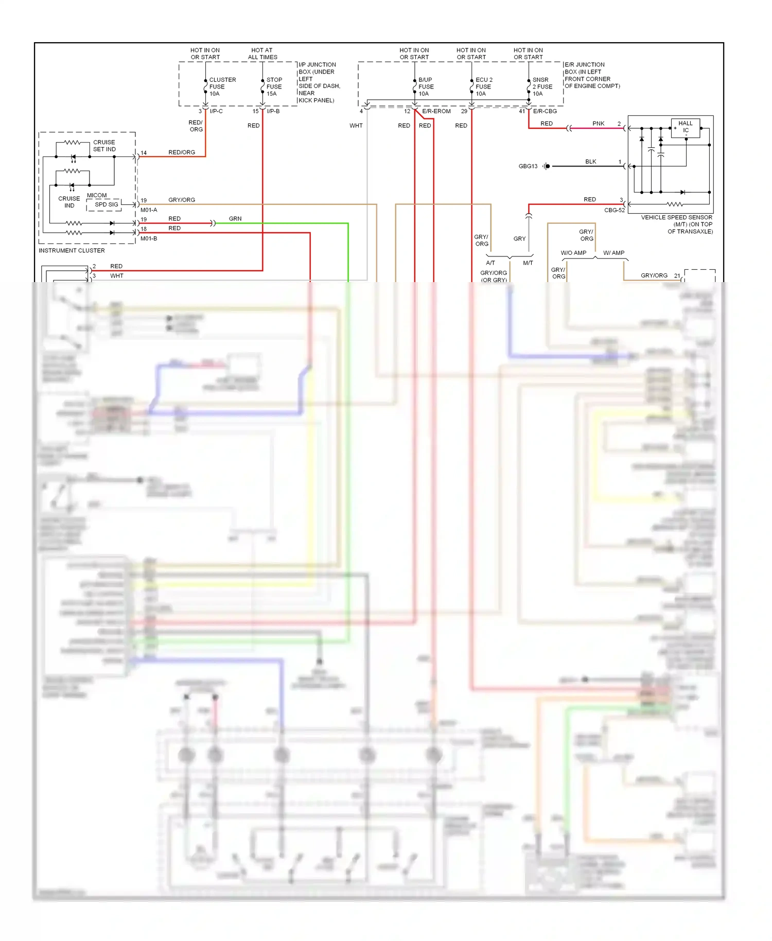 Wiring diagram multi- function clock switch spring for Hyundai Elantra III facelift (2003-2010) (1 of 1)
