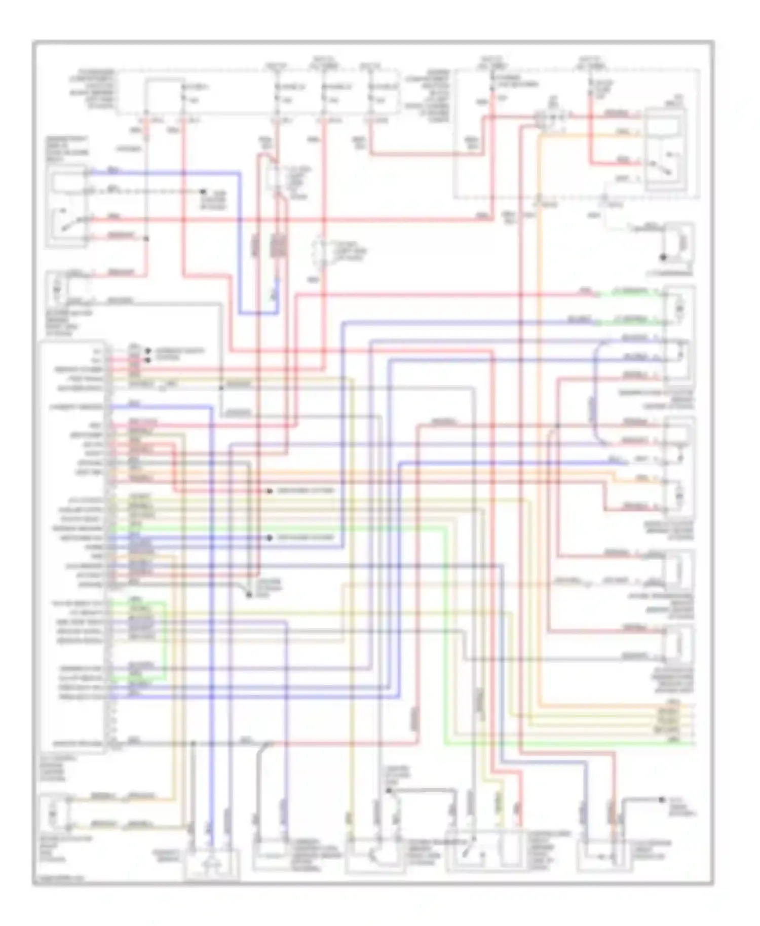 Elantra Hyundai III (2000-2003): Automatic a/c circuit (1 of 2)