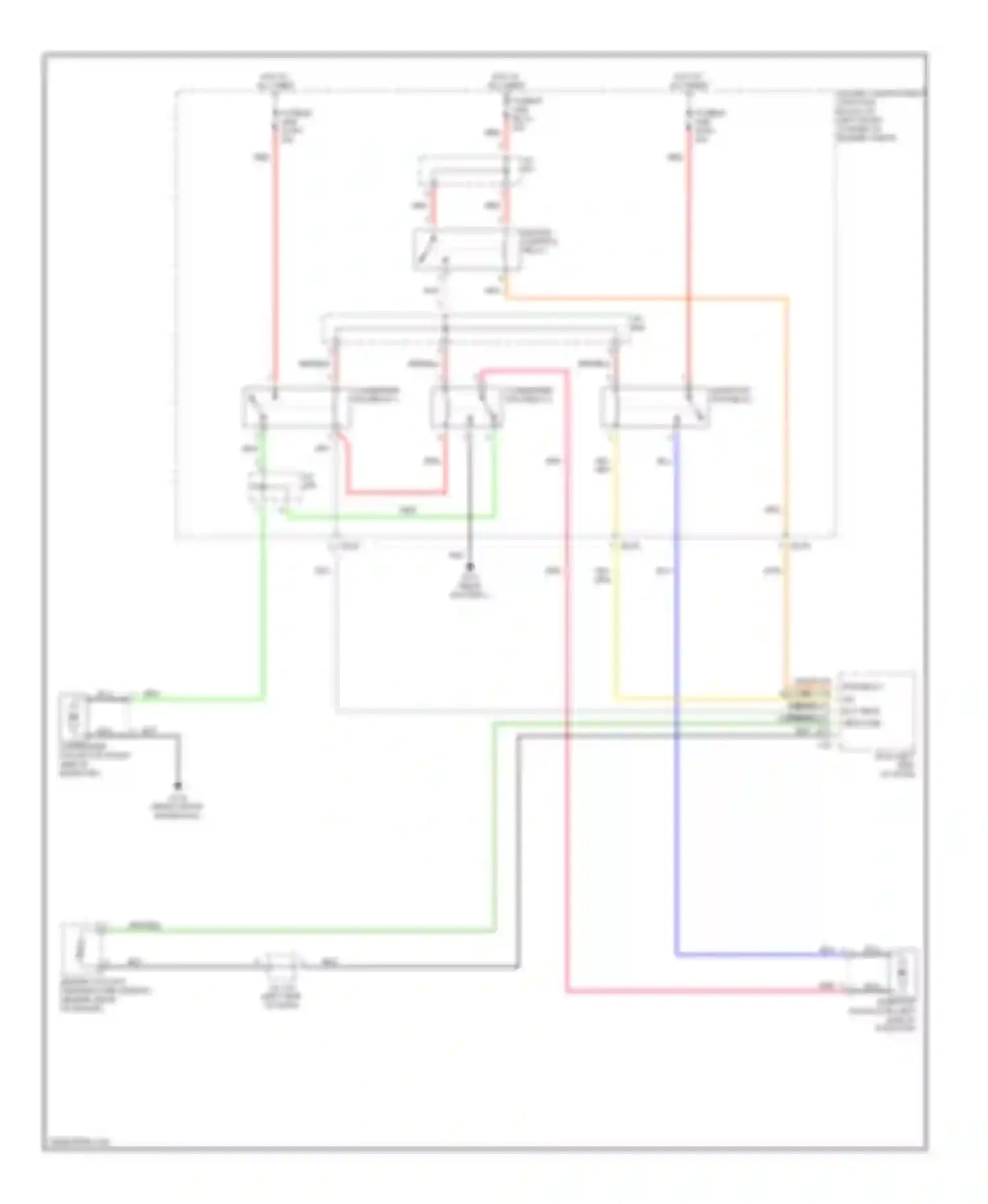 Elantra Hyundai III (2000-2003): Cooling fan circuit